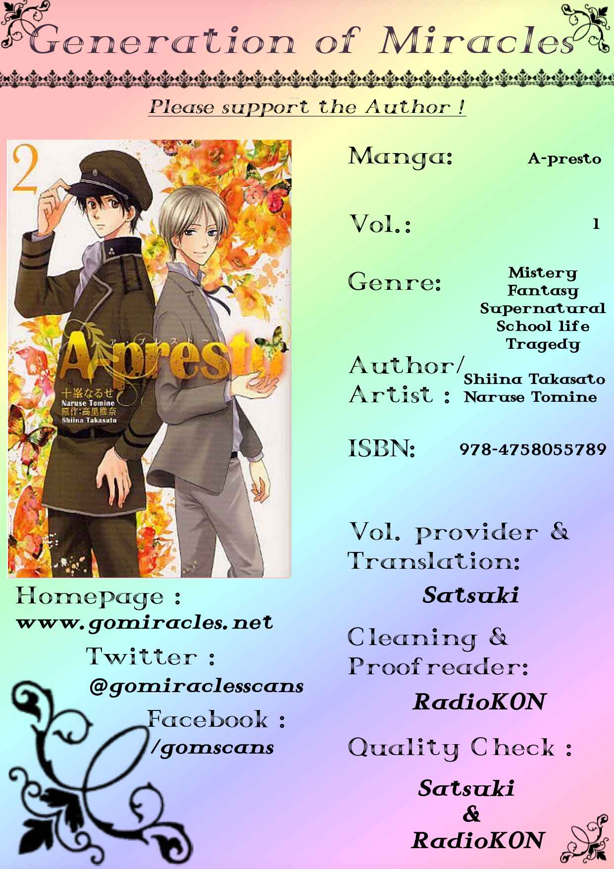 Page 1 Chapter 2 A-Presto