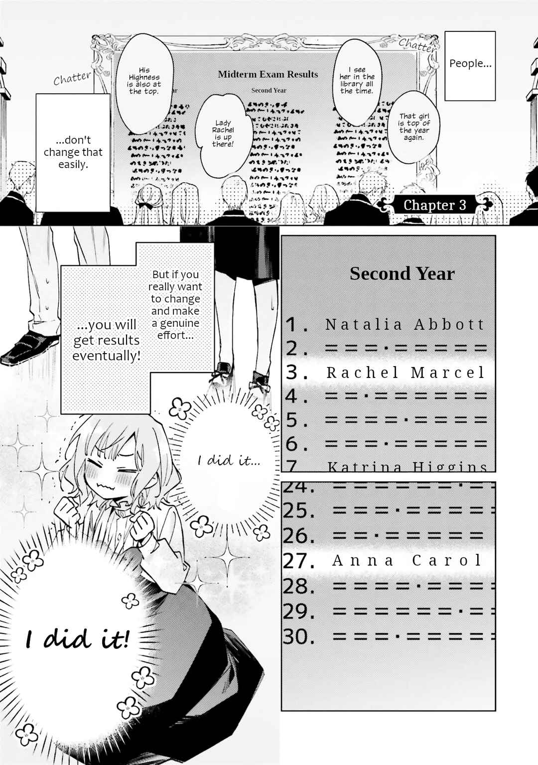 Page 1 Chapter 3 Gyakkou shita Akuyaku Reijou wa, Nazeka Maryoku wo Ushinatta node Shinsou no Reijou ni Narimasu: Seijo Anna no Monogatari