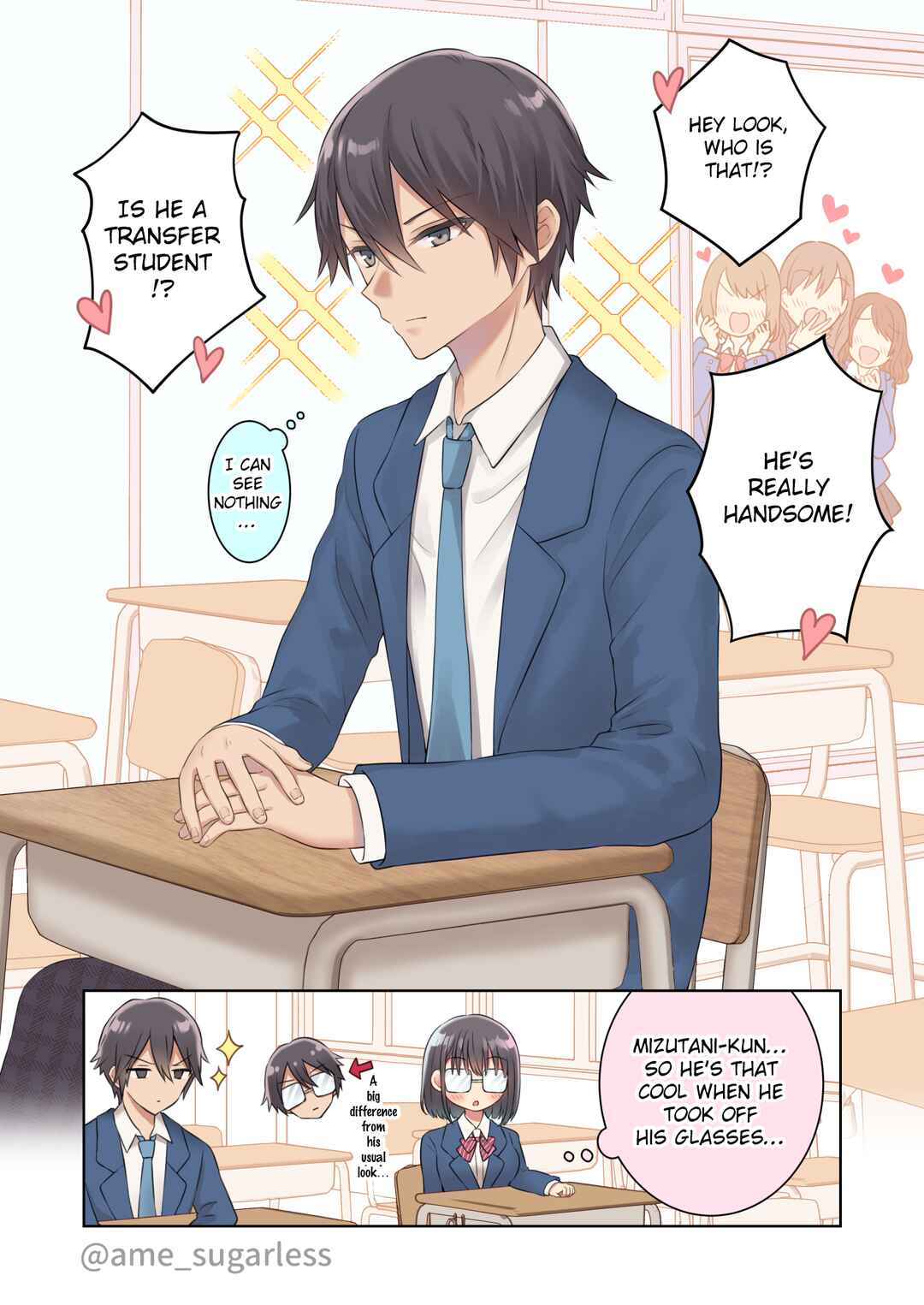 Page 2 Chapter Unknown_a29d Tonari no Jimi Megane ga Megane wo Hazushitara