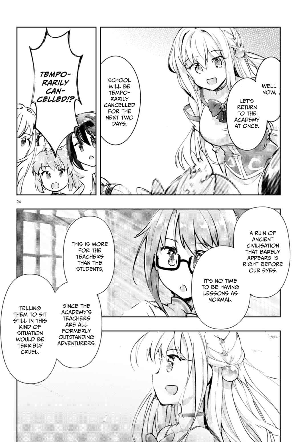 Page 24 Chapter 63 Kenshi wo Mezashite Nyuugaku shita no ni Mahou Tekisei 9999 nan desu kedo!?