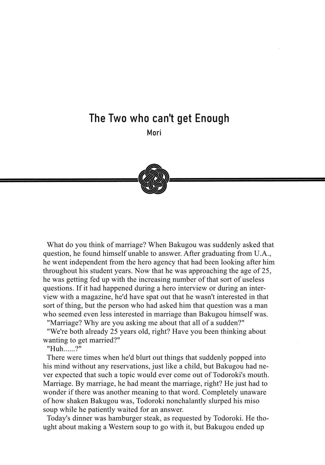 Page 2 Chapter 8 Cheers! - Shouto x Katsuki Marriage Anthology