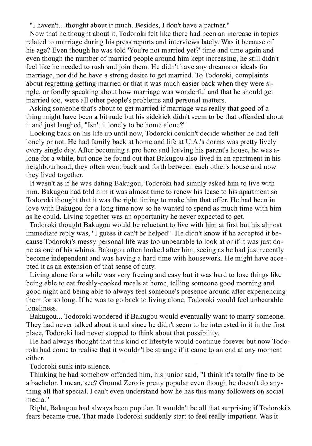 Page 6 Chapter 8 Cheers! - Shouto x Katsuki Marriage Anthology