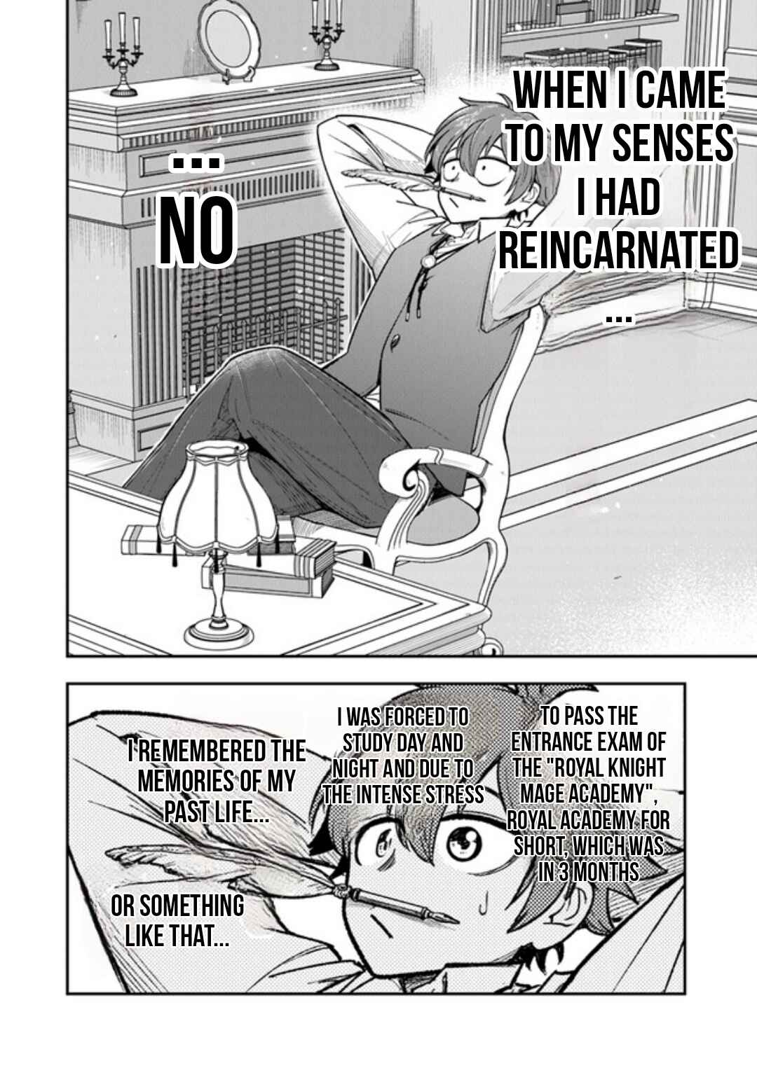 Page 14 Chapter 1.1 Ken to Mahou to Gakureki Shakai ~Zense wa Gariben Datta Ore ga, Konse wa Kazemakase de Jiyuu ni Ikitai~