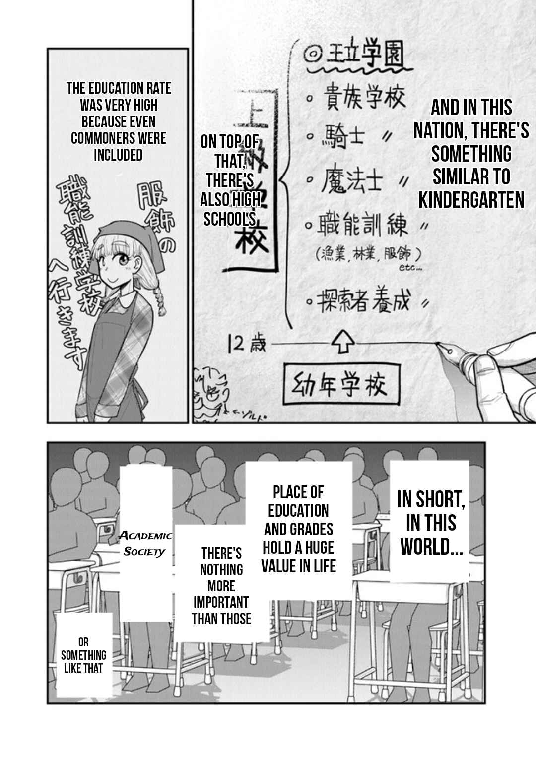 Page 8 Chapter 1.2 Ken to Mahou to Gakureki Shakai ~Zense wa Gariben Datta Ore ga, Konse wa Kazemakase de Jiyuu ni Ikitai~
