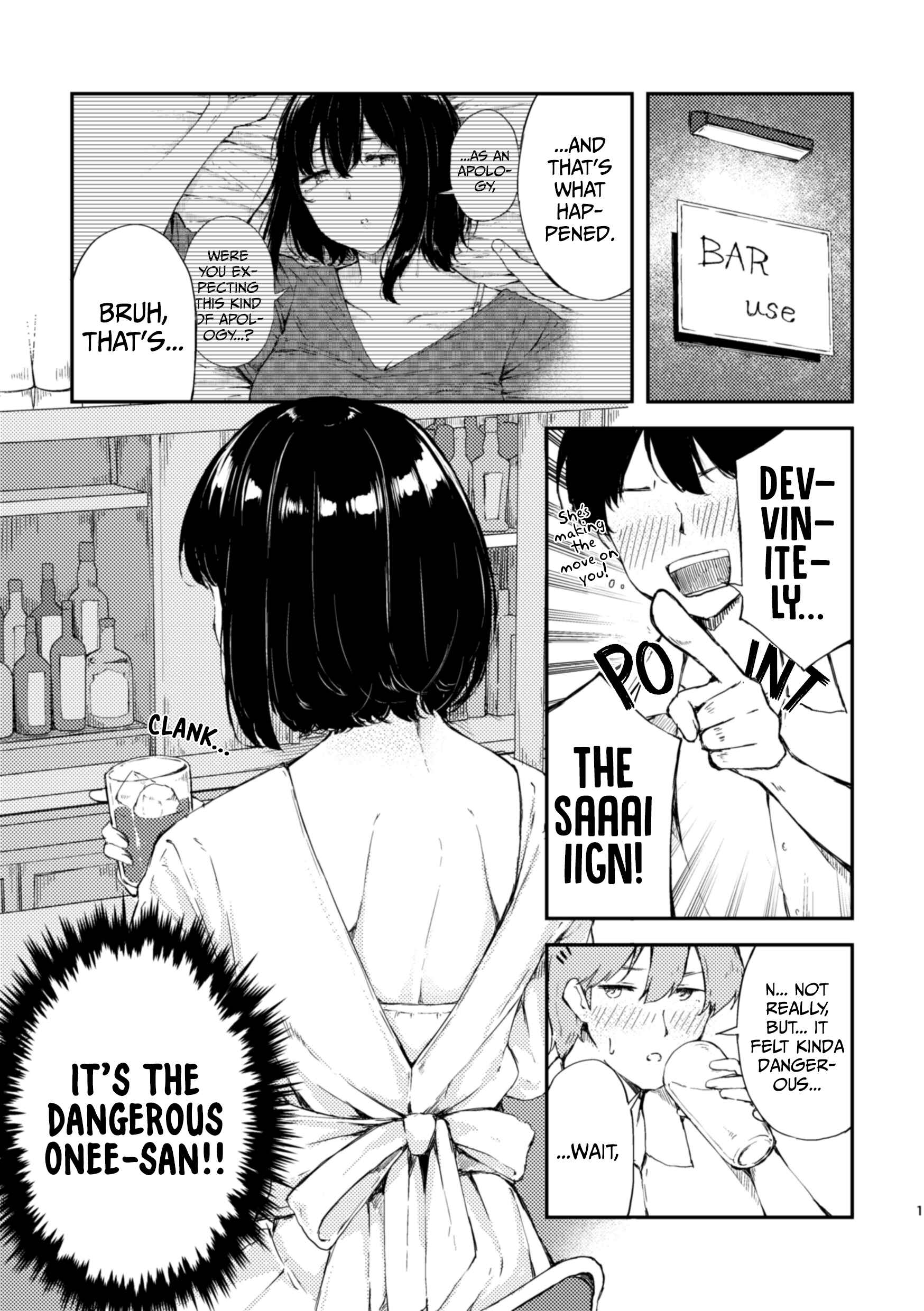 Page 1 Chapter 3 A Story About Getting Tangled up With a Drunk Onee-san in a Saizeriya