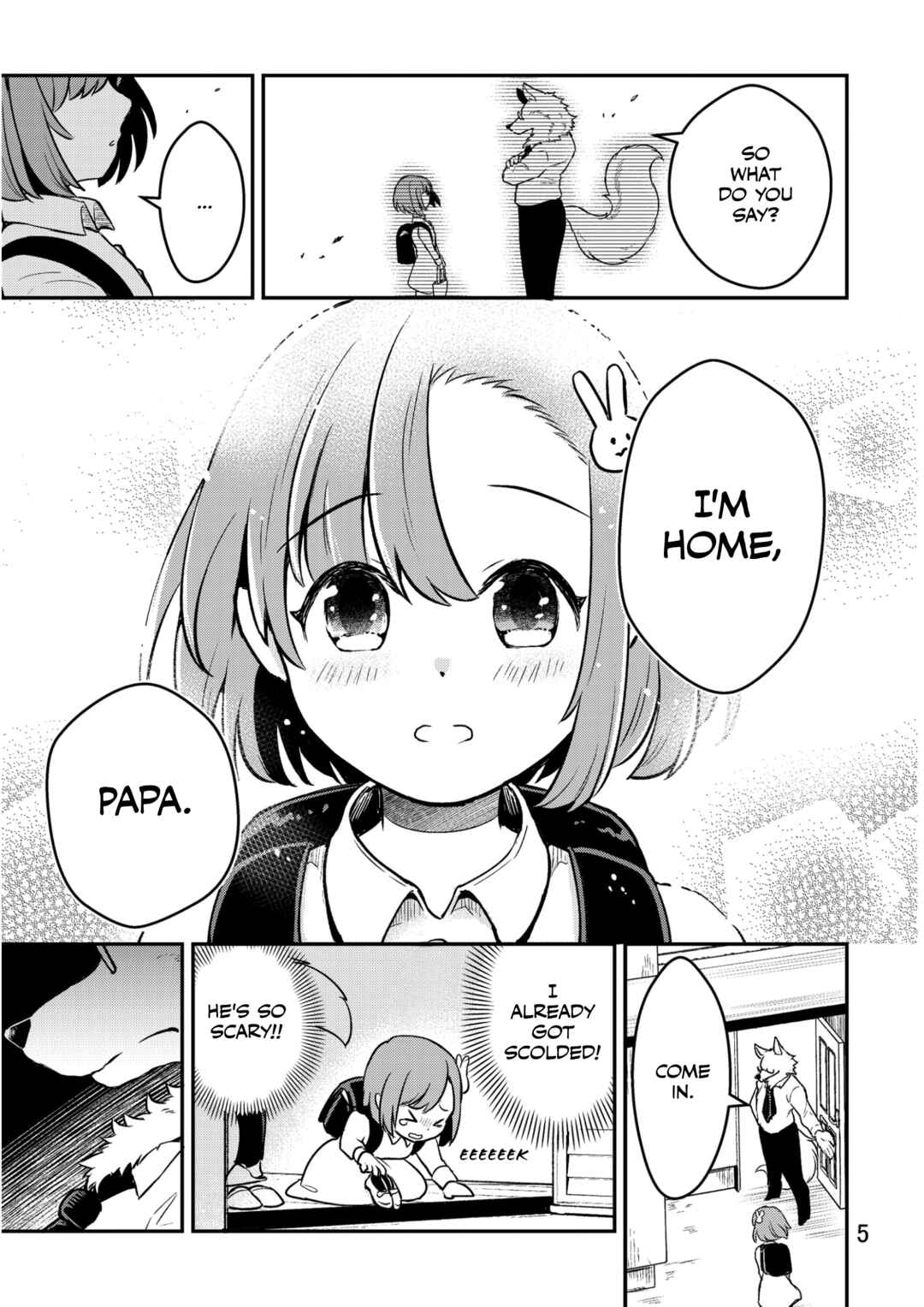 Page 4 Chapter Unknown_7cef Ookami Papa to Musume-chan