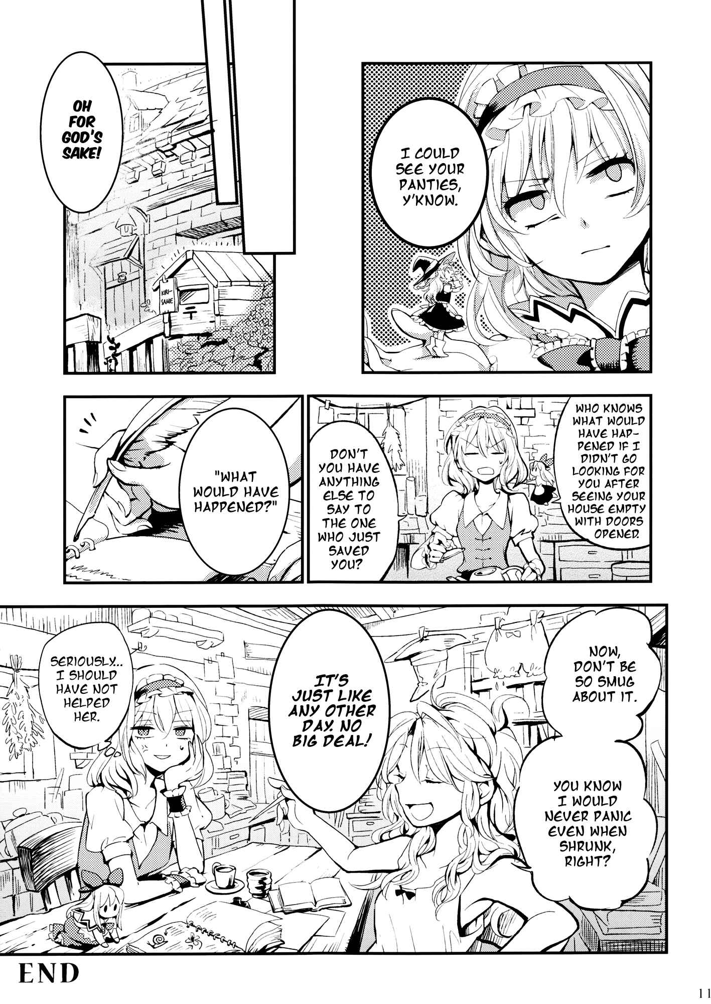 Page 11 Chapter Unknown_d0dd Touhou - The Little Witch and Her Ordinary World (Doujinshi)