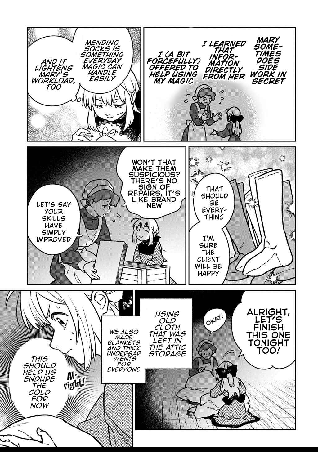 Page 13 Chapter 2 Isekai ni Kita kedo, Seikatsu Mahou shika Tsukaemasen THE COMIC