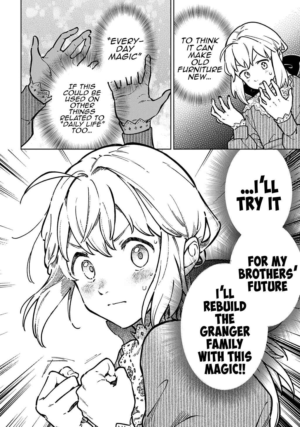 Page 39 Chapter 1 Isekai ni Kita kedo, Seikatsu Mahou shika Tsukaemasen THE COMIC