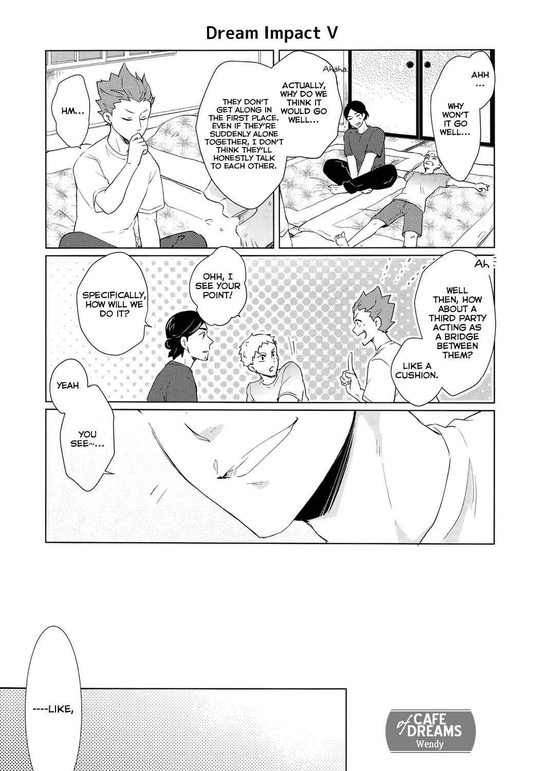 Page 14 Chapter 1 Haikyu!! - Dream Impact - UshiOi Nakayoshi Sakusen (Doujinshi)