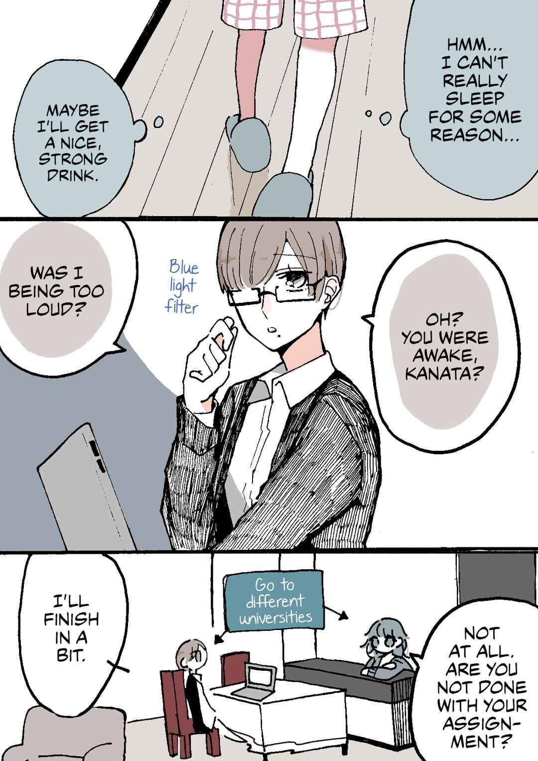 Page 1 Chapter 14 Doukyonin ni Kataomoi Shiteru Yuri Manga