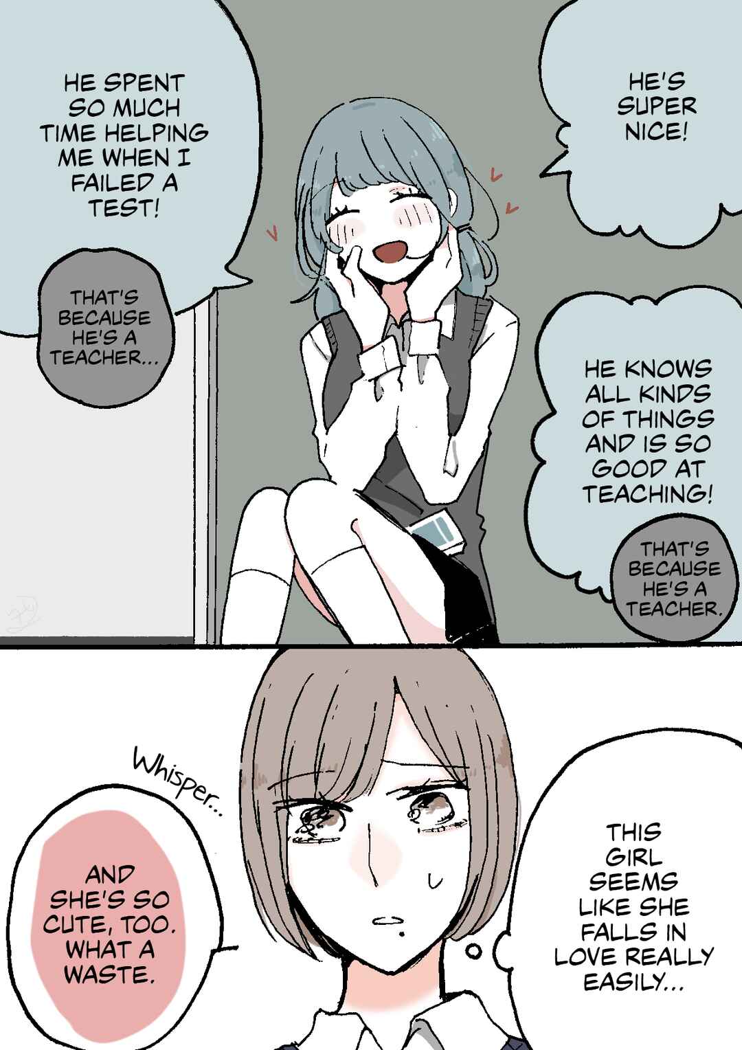 Page 3 Chapter 9 Doukyonin ni Kataomoi Shiteru Yuri Manga