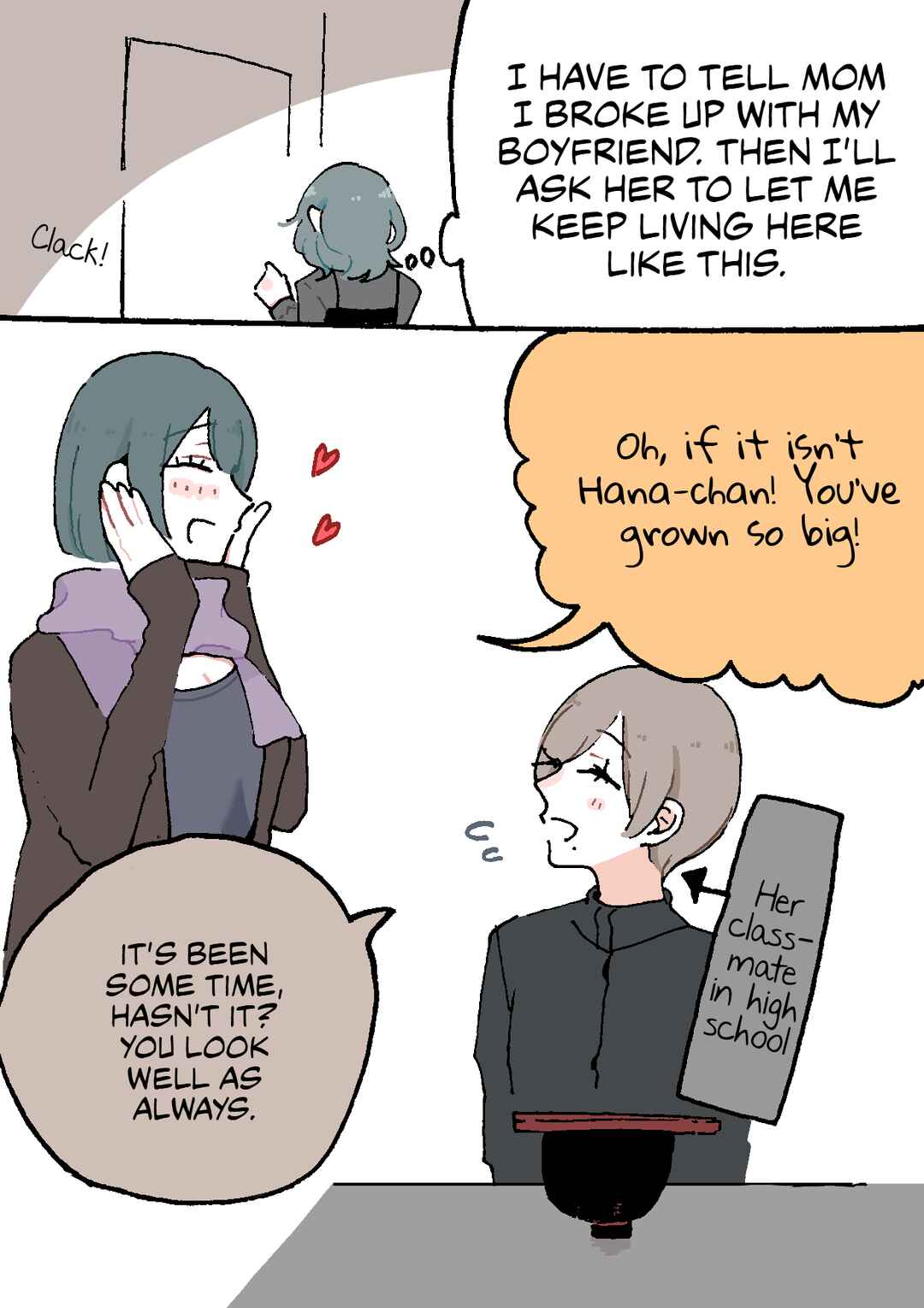 Page 1 Chapter 30 Doukyonin ni Kataomoi Shiteru Yuri Manga