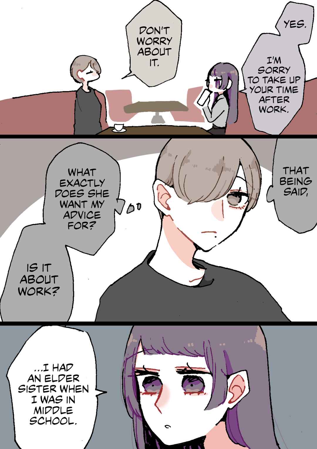Page 2 Chapter 46 Doukyonin ni Kataomoi Shiteru Yuri Manga