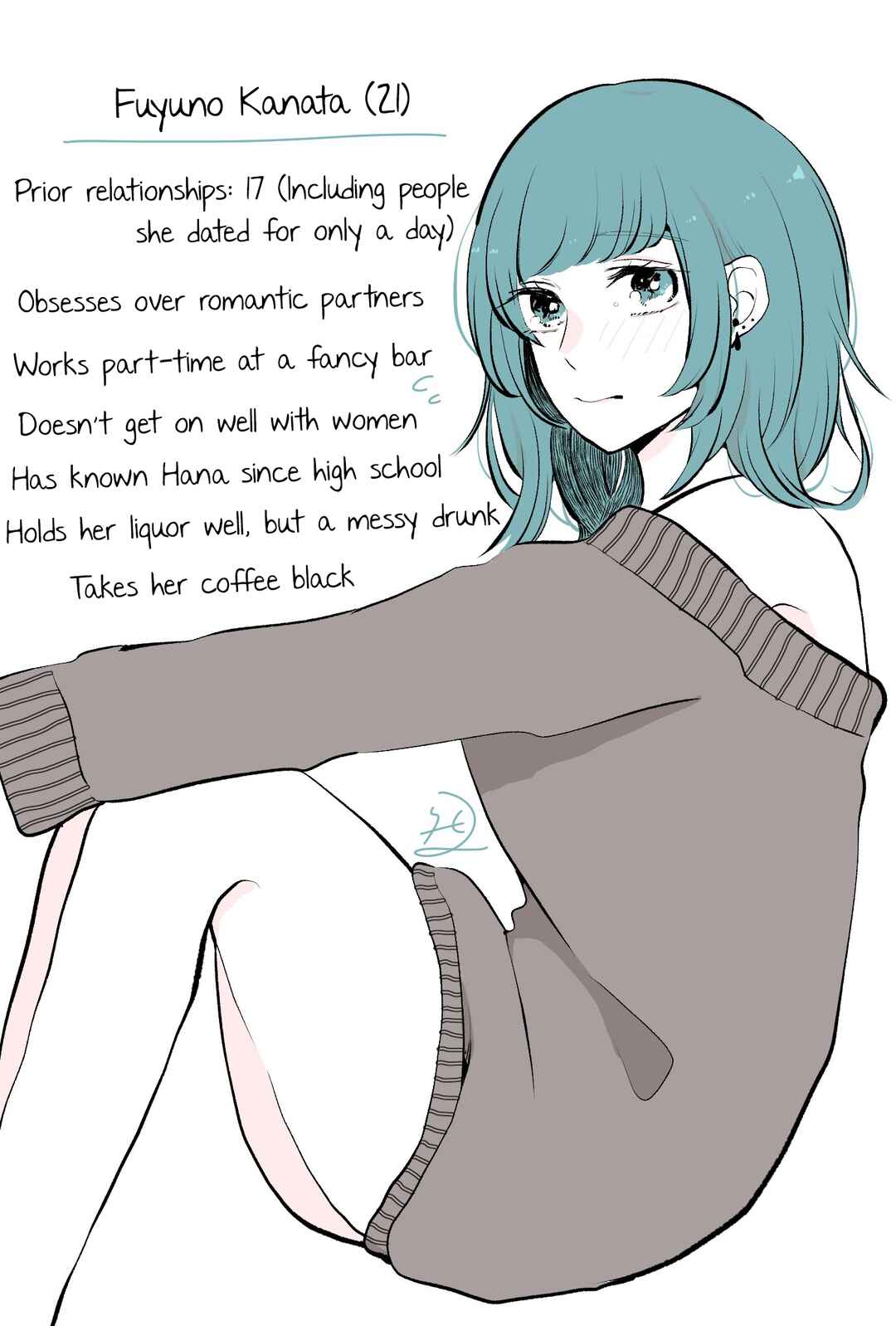 Page 3 Chapter 0 Doukyonin ni Kataomoi Shiteru Yuri Manga