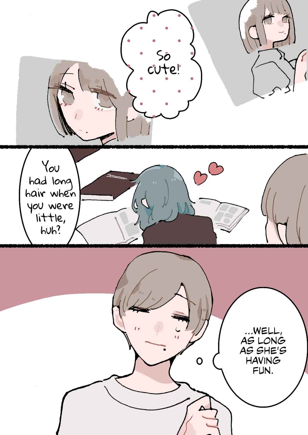 Page 1 Chapter 77 Doukyonin ni Kataomoi Shiteru Yuri Manga