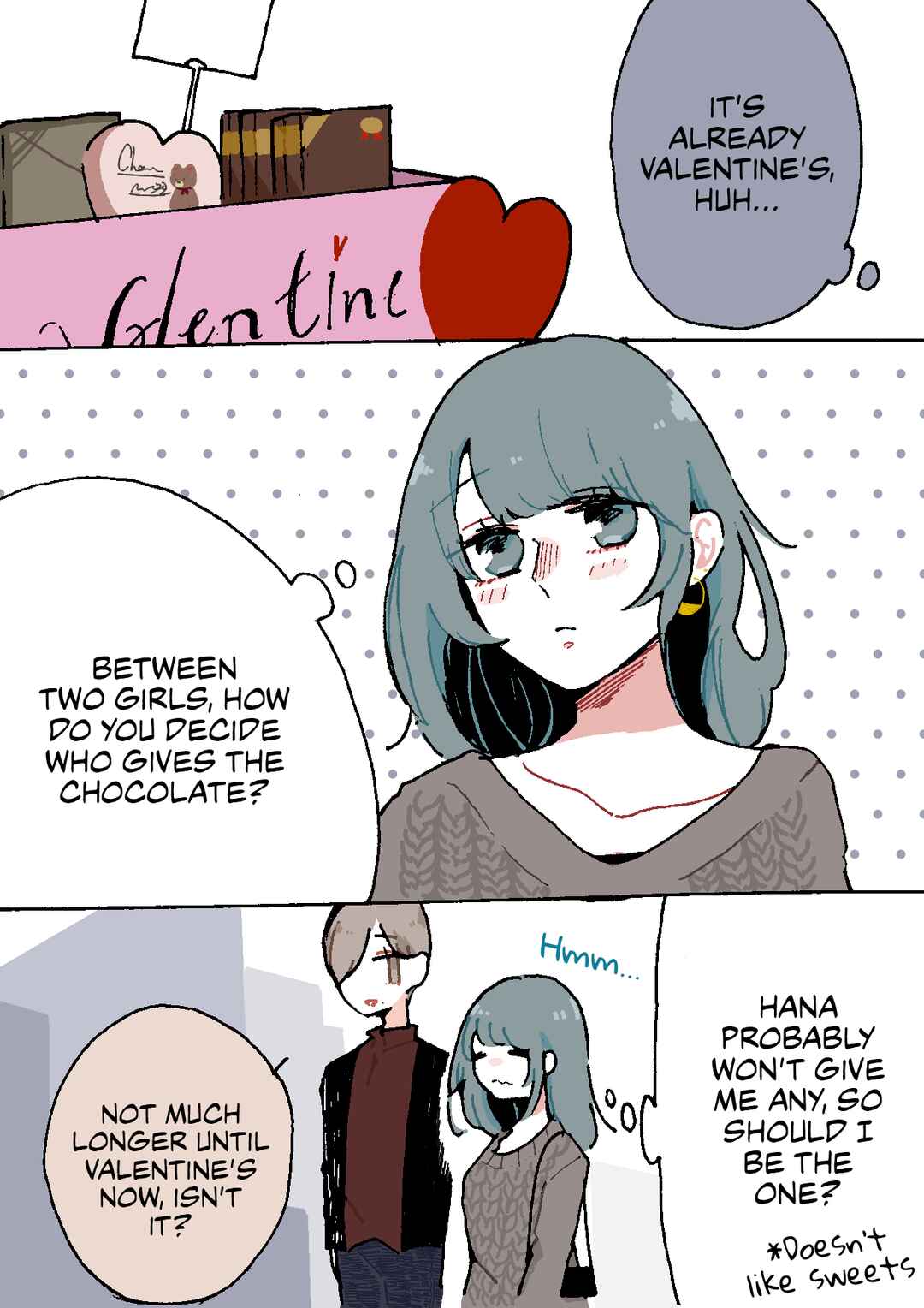Page 1 Chapter 32 Doukyonin ni Kataomoi Shiteru Yuri Manga