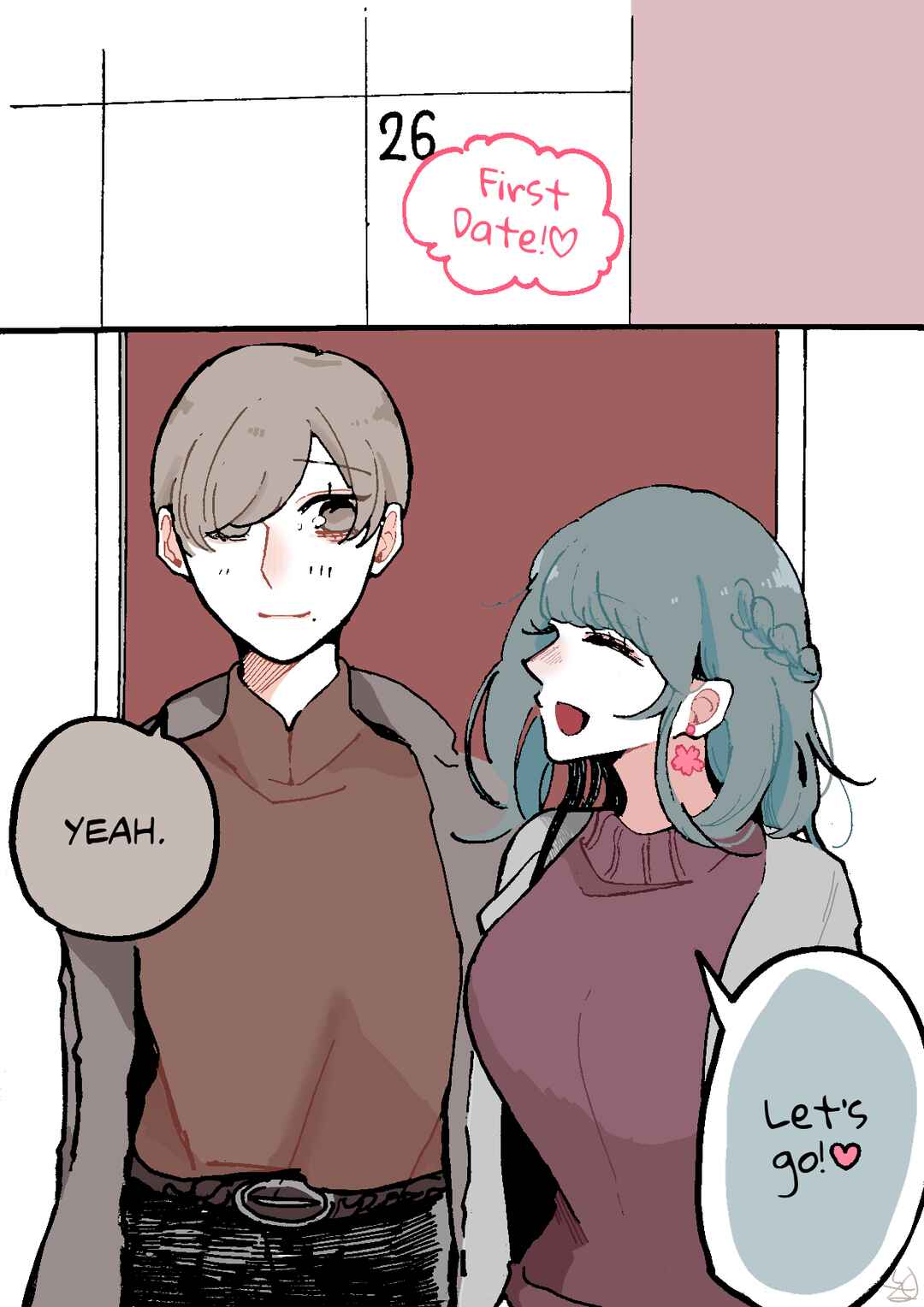 Page 1 Chapter 40 Doukyonin ni Kataomoi Shiteru Yuri Manga