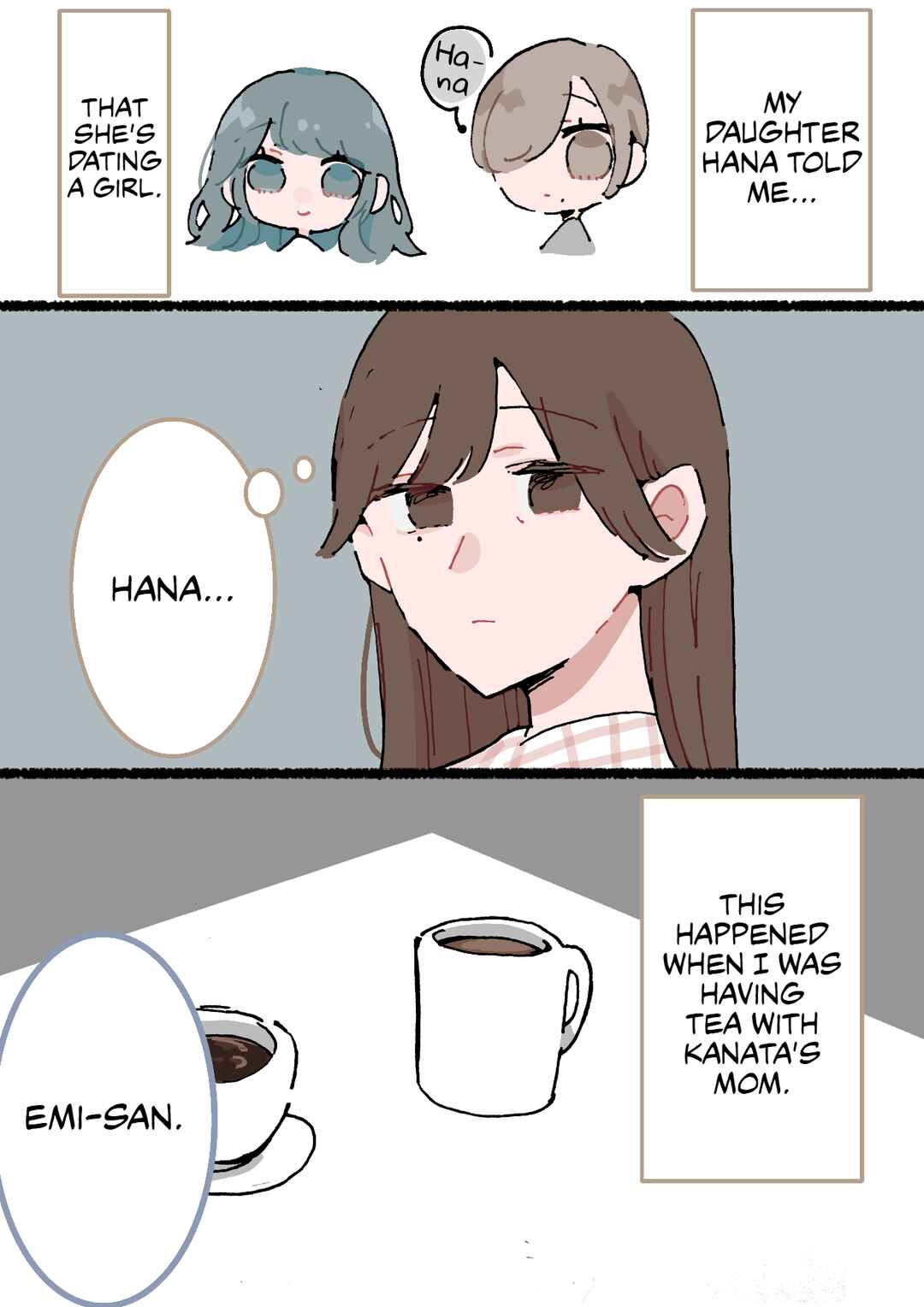 Page 1 Chapter 90 Doukyonin ni Kataomoi Shiteru Yuri Manga