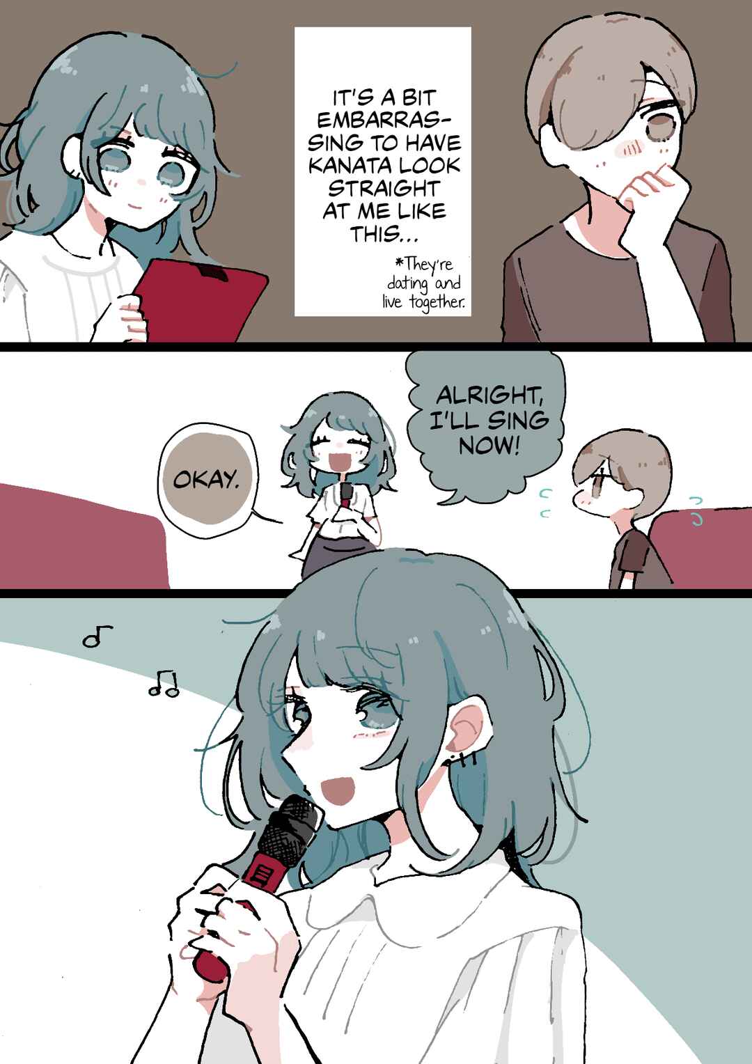 Page 2 Chapter 57 Doukyonin ni Kataomoi Shiteru Yuri Manga
