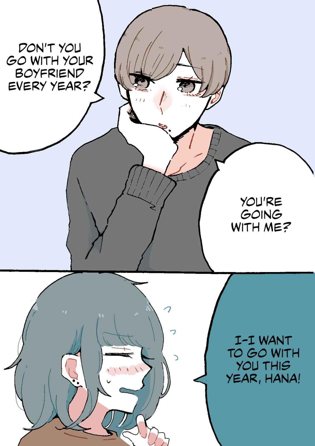 Page 3 Chapter 28 Doukyonin ni Kataomoi Shiteru Yuri Manga