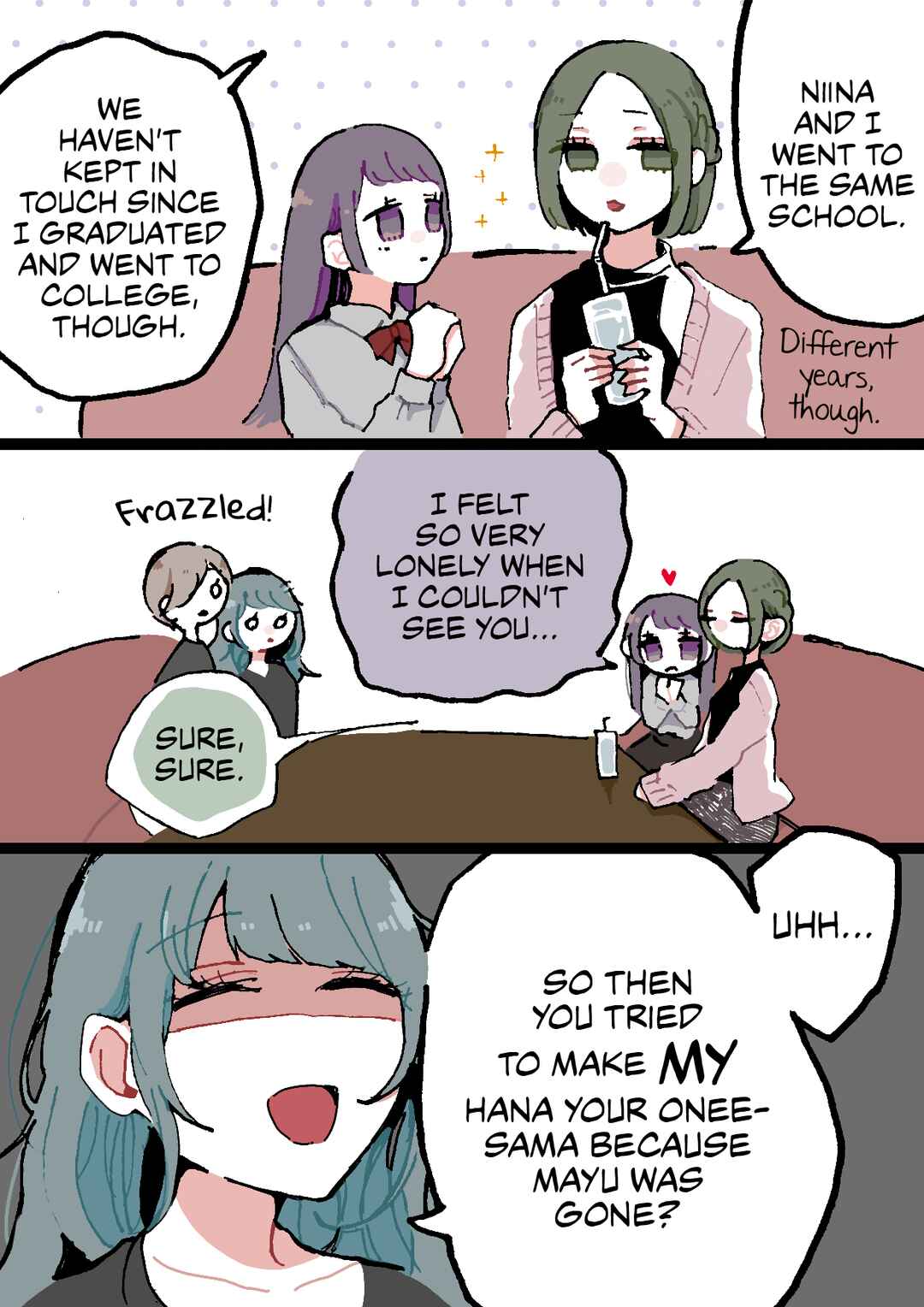 Page 1 Chapter 48 Doukyonin ni Kataomoi Shiteru Yuri Manga