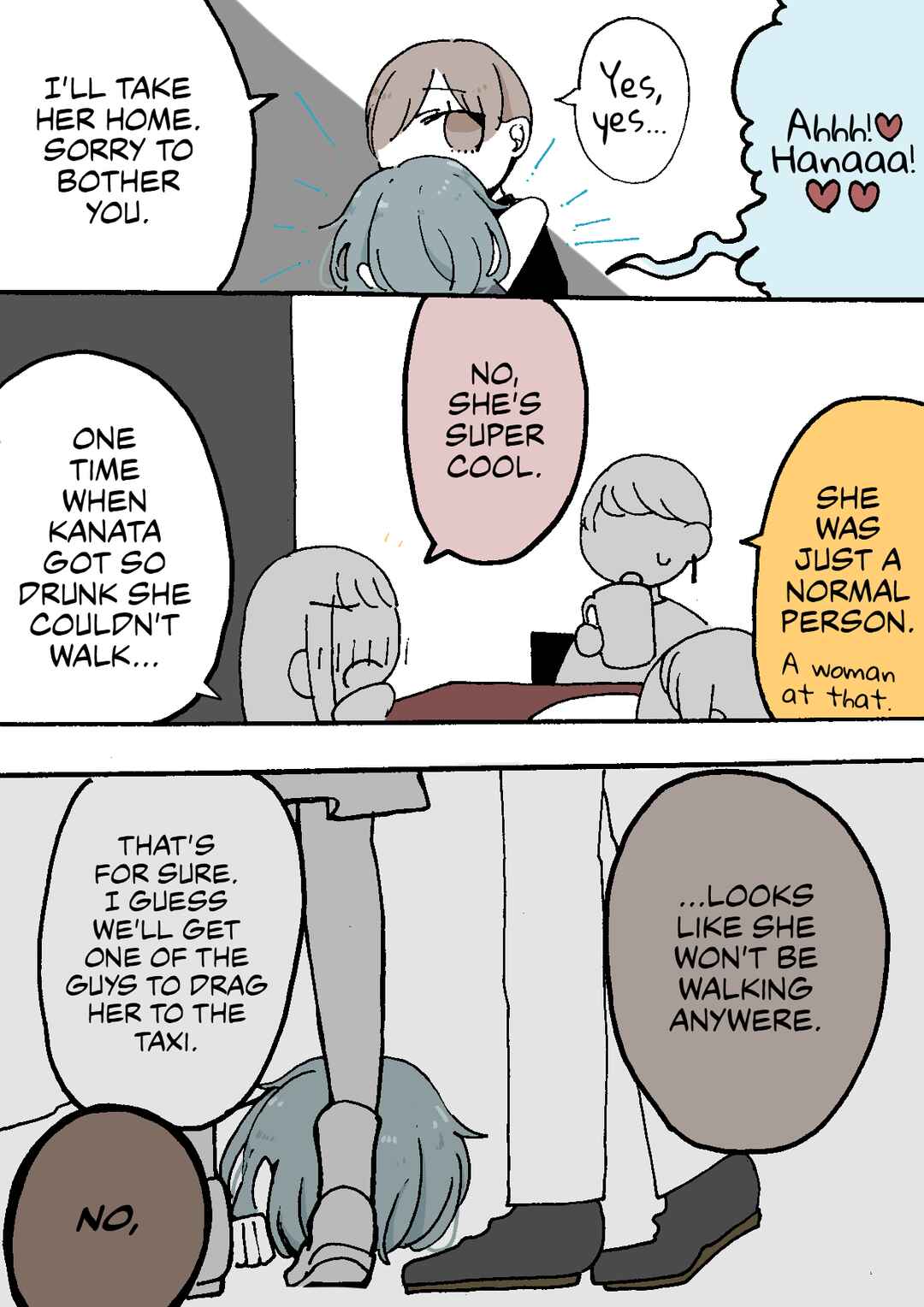 Page 3 Chapter 15 Doukyonin ni Kataomoi Shiteru Yuri Manga