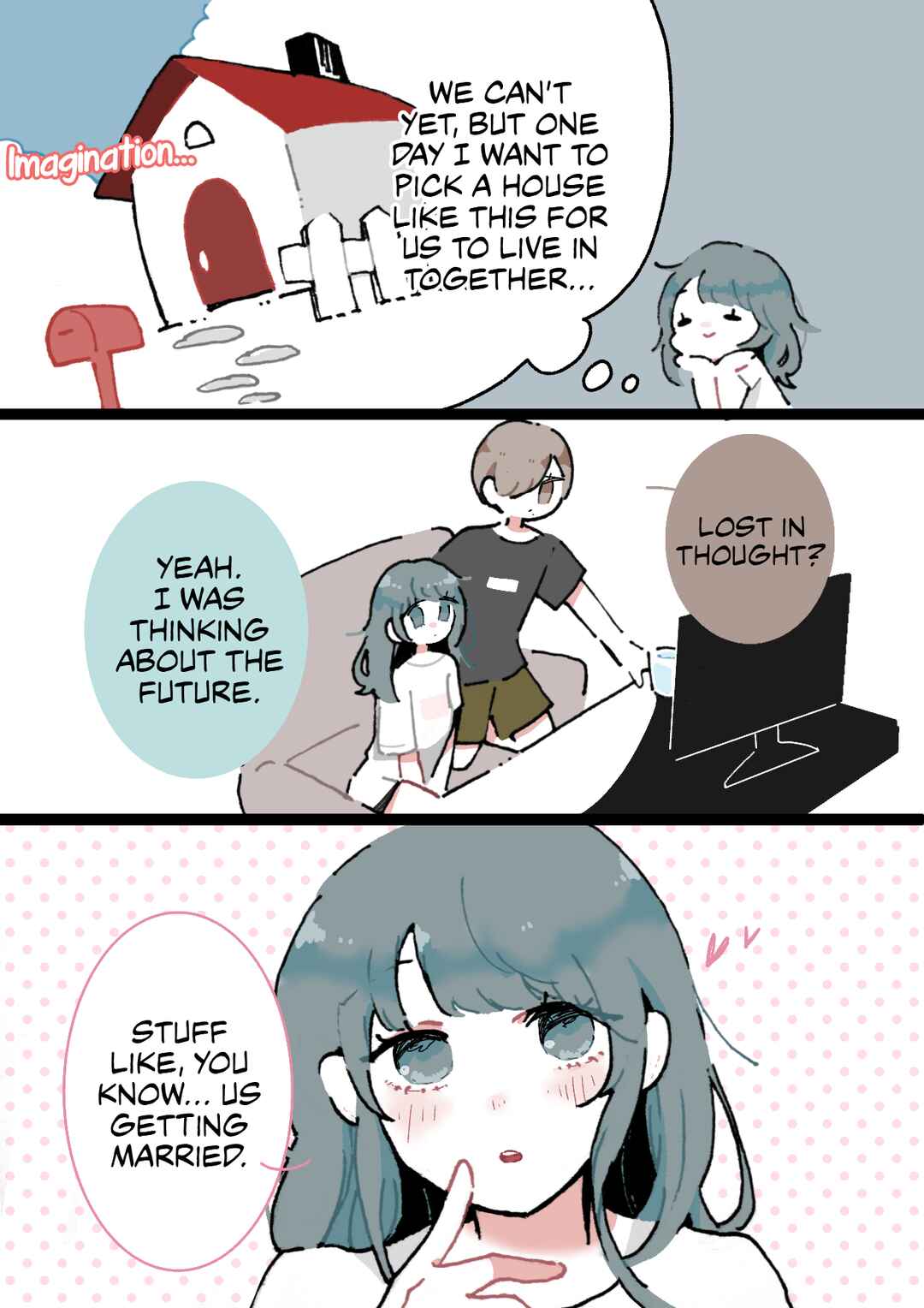 Page 2 Chapter 60 Doukyonin ni Kataomoi Shiteru Yuri Manga
