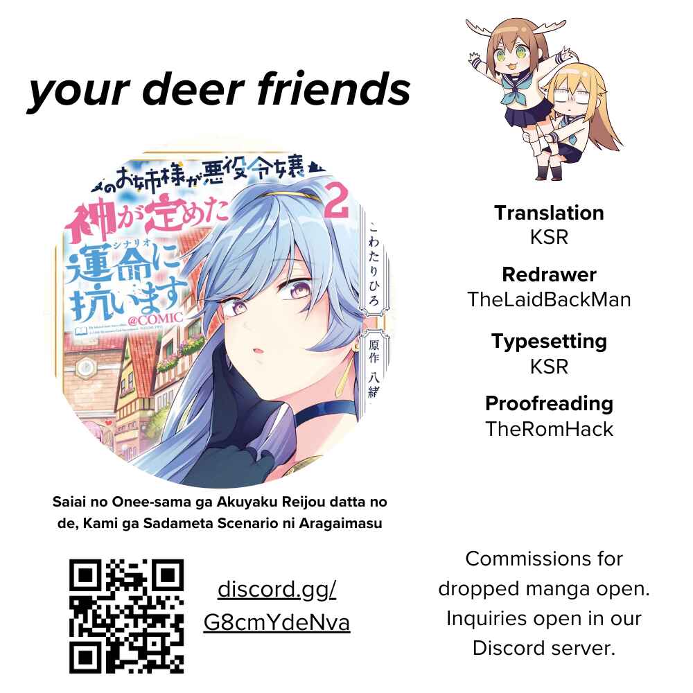 Page 1 Chapter 8 Saiai no Onee-sama ga Akuyaku Reijou datta no de, Kami ga Sadameta Scenario ni Aragaimasu