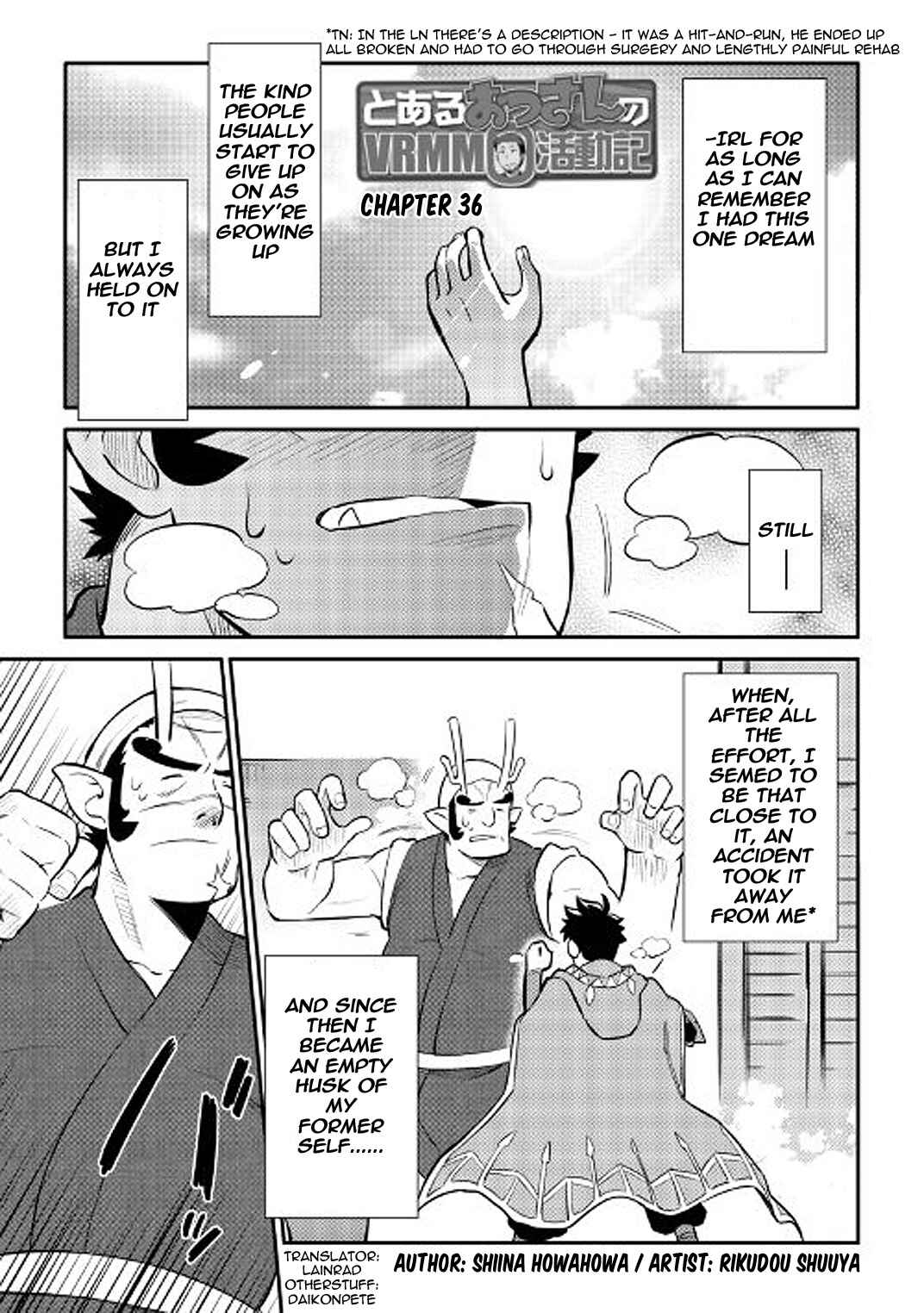 Page 1 Chapter 36 A Playthrough of a Certain Dudes VRMMO Life