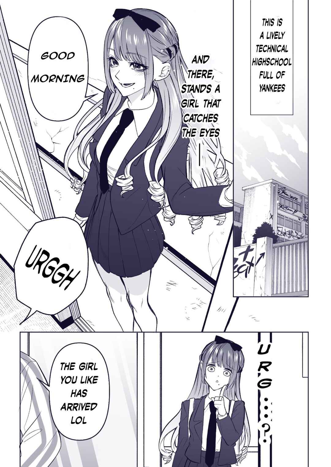 Page 2 Chapter 3 Yankee Koukou ni Ojousama (Pre-Serialization)
