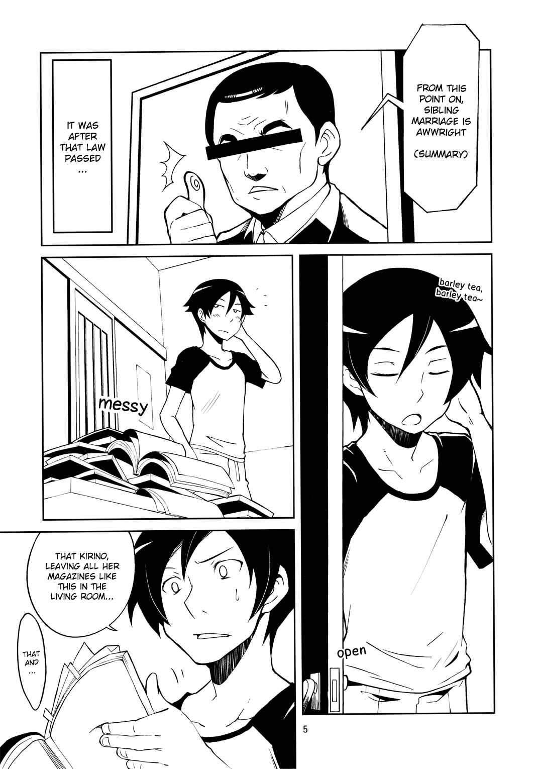 Page 5 Chapter Unknown_46e1 Ore no Imouto ga Konna ni Kawaii Wake ga Nai - Siblings Really Can Get Married Now (Doujinshi)
