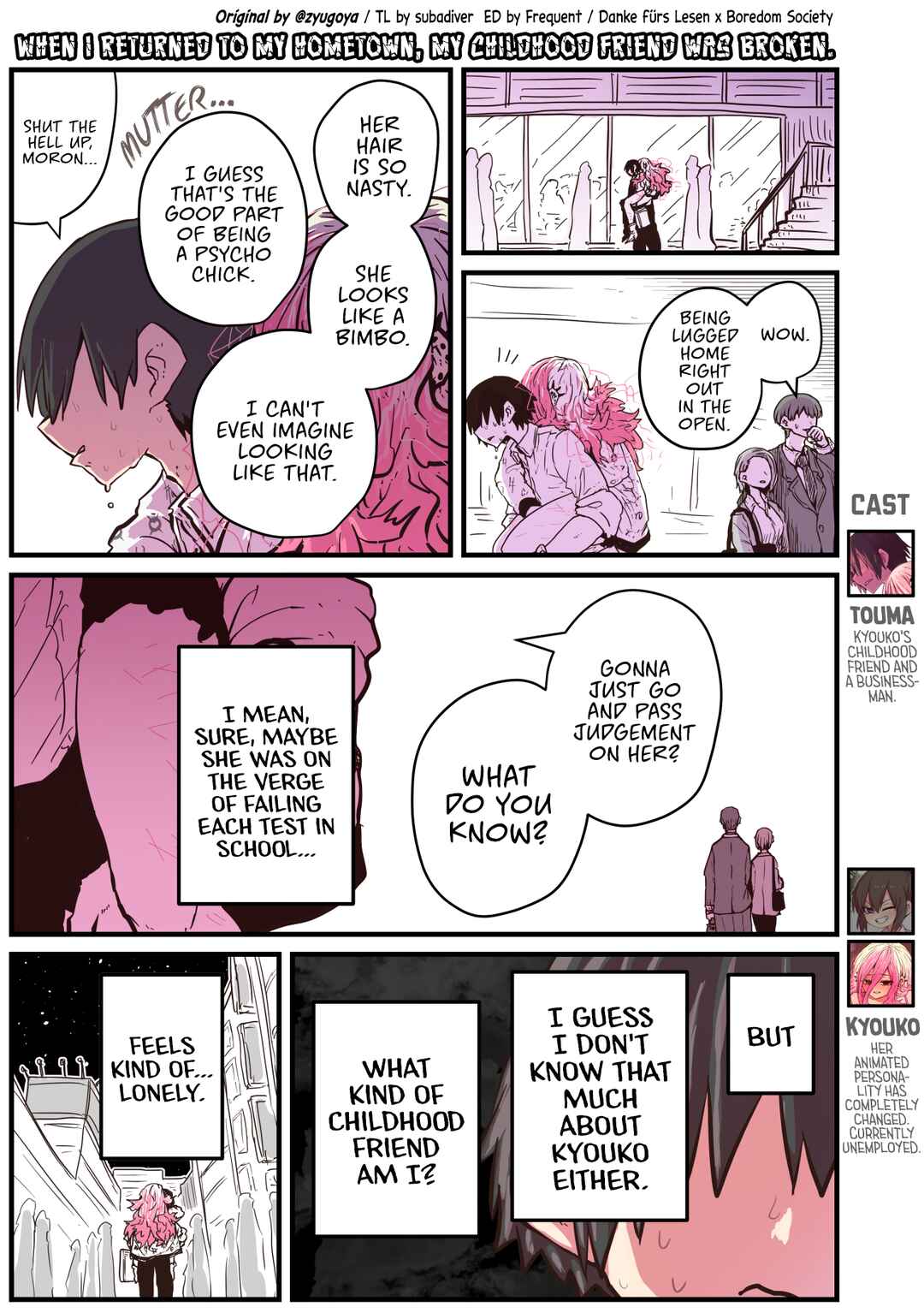 Page 1 Chapter 14 Jimoto ni Kaettekitara Osananajimi ga Kowareteta