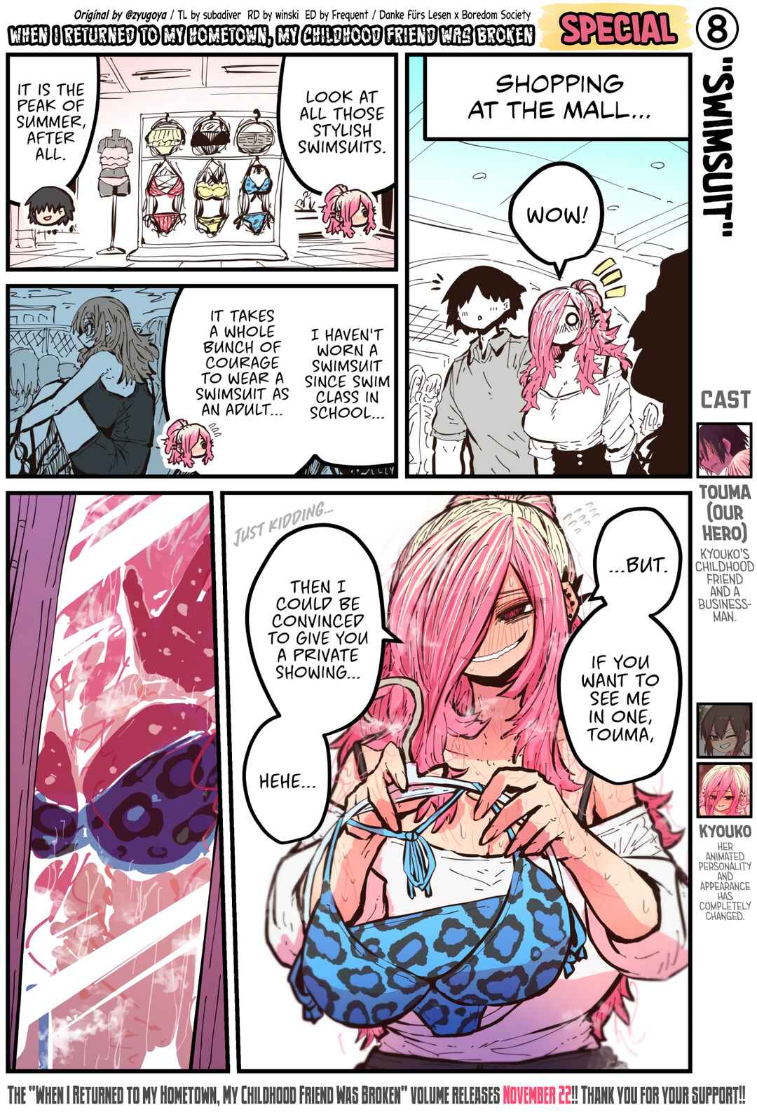 Page 1 Chapter 50.8 Jimoto ni Kaettekitara Osananajimi ga Kowareteta