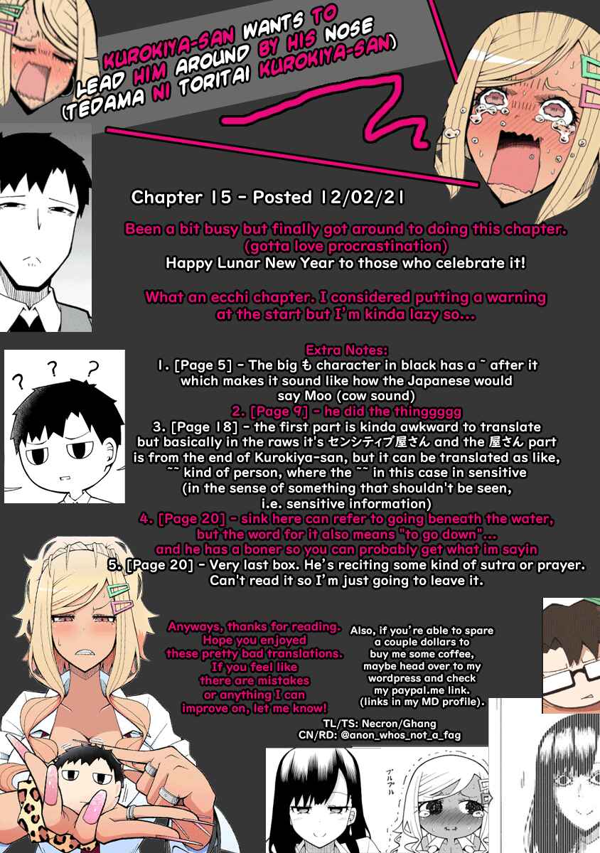 Page 22 Chapter 15 Tedama ni Toritai Kurokiya-san