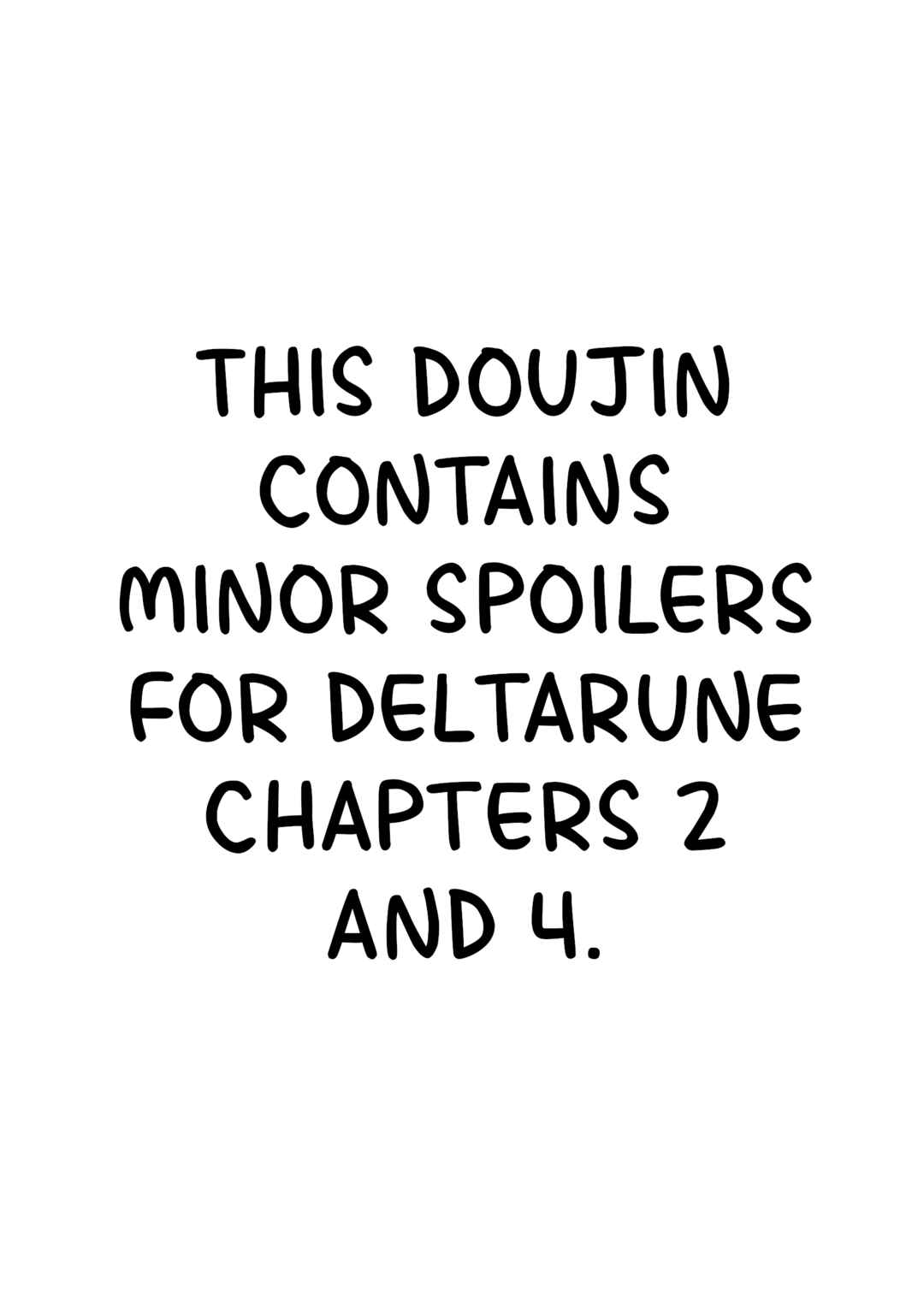 Page 1 Chapter Unknown_fad5 Deltarune - Amari Jouzu janai Kamoshirenai Piano (Doujinshi)