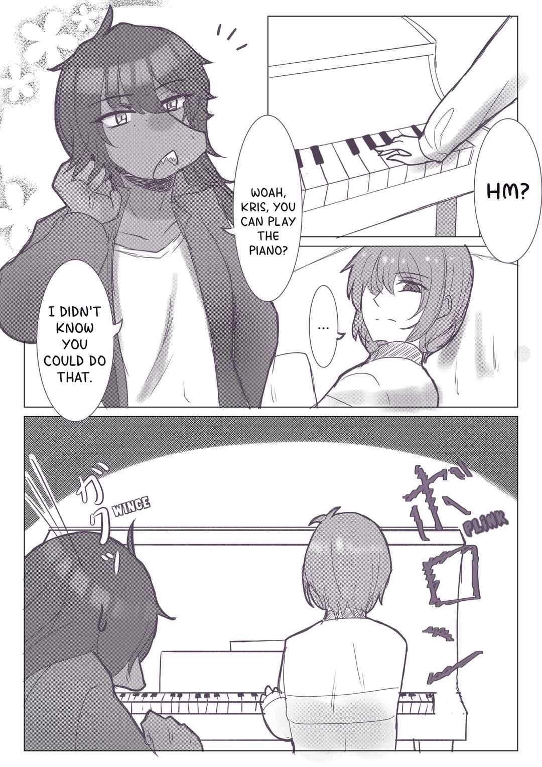 Page 2 Chapter Unknown_fad5 Deltarune - Amari Jouzu janai Kamoshirenai Piano (Doujinshi)