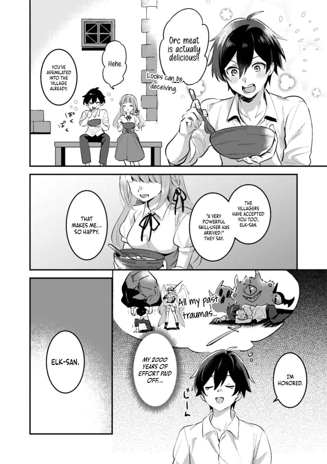 Page 33 Chapter 2 Hazure Skill Nendouryoku (Tadashi Level MAX) de Musou suru ~Te wo Kazasu Dake desu. Eishou to ka Hissatsu Waza to ka Irimasen. Nenjiru Dake de Taosemasu~