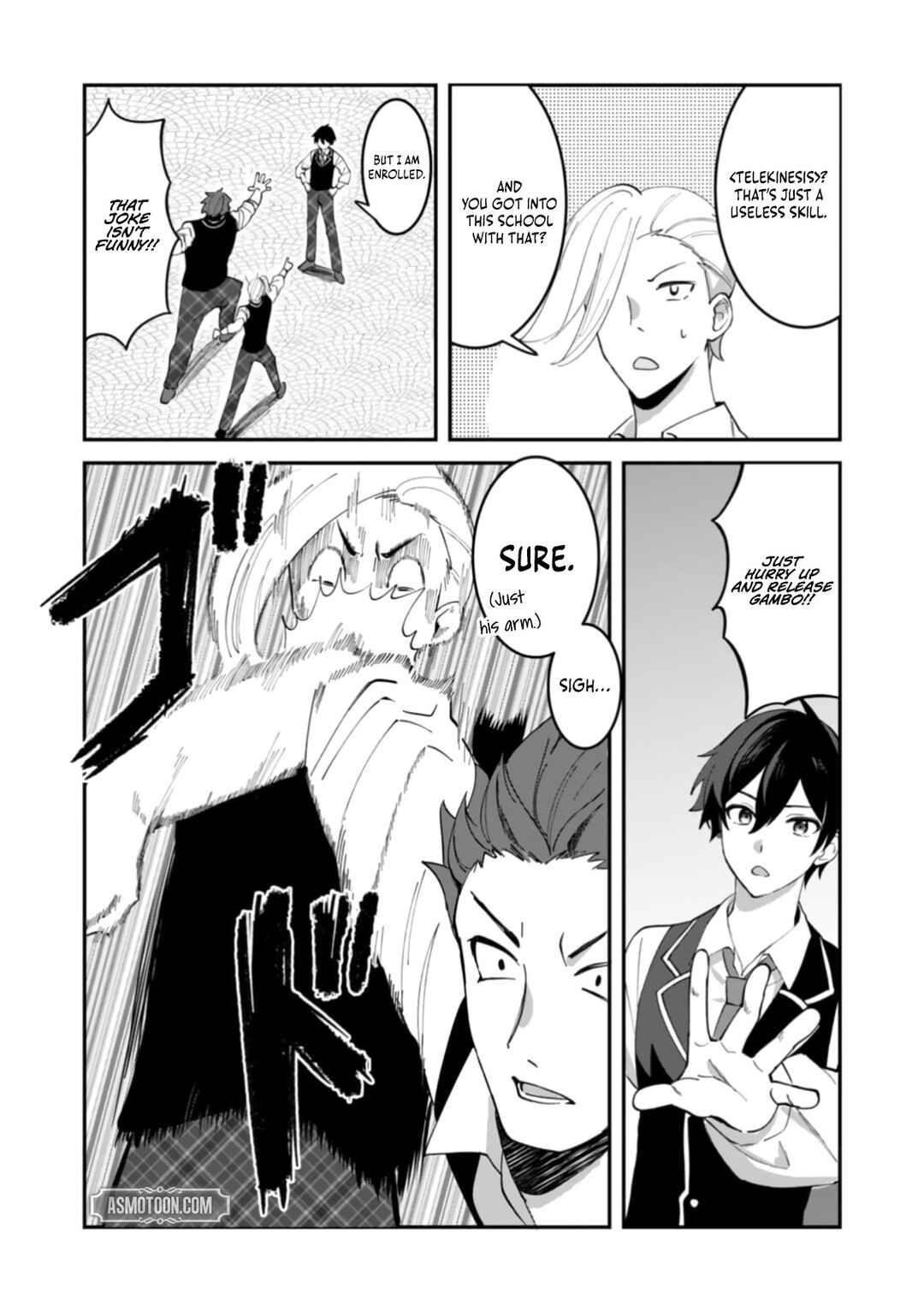 Page 21 Chapter 3 Hazure Skill Nendouryoku (Tadashi Level MAX) de Musou suru ~Te wo Kazasu Dake desu. Eishou to ka Hissatsu Waza to ka Irimasen. Nenjiru Dake de Taosemasu~