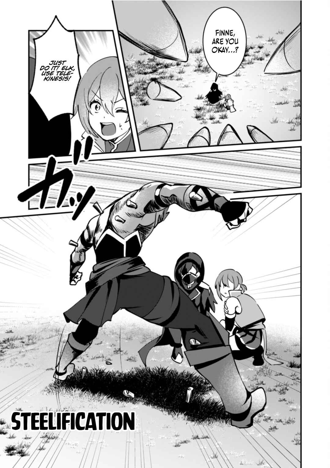 Page 23 Chapter 9 Hazure Skill Nendouryoku (Tadashi Level MAX) de Musou suru ~Te wo Kazasu Dake desu. Eishou to ka Hissatsu Waza to ka Irimasen. Nenjiru Dake de Taosemasu~