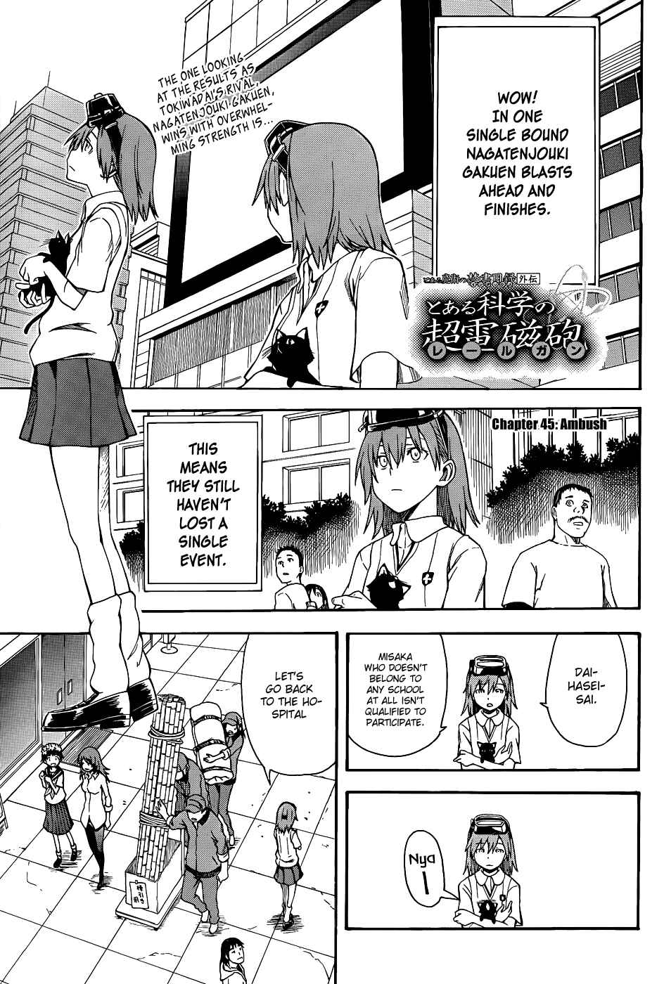 Page 1 Chapter 45 Toaru Majutsu no Index Gaiden - Toaru Kagaku no Railgun