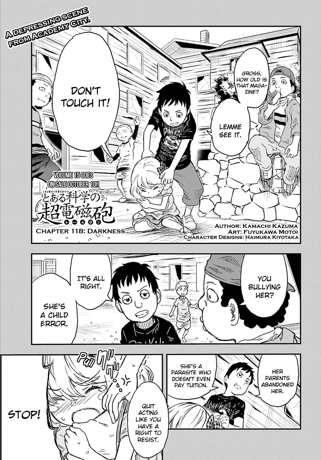 Page 1 Chapter 118 Toaru Majutsu no Index Gaiden - Toaru Kagaku no Railgun