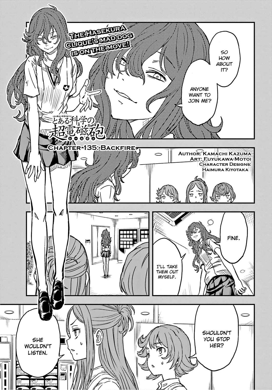 Page 1 Chapter 135 Toaru Majutsu no Index Gaiden - Toaru Kagaku no Railgun