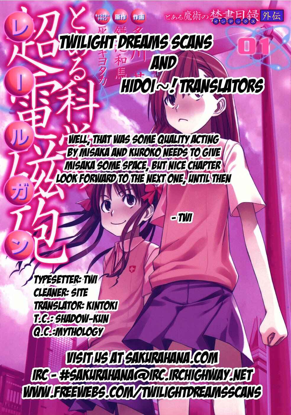 Page 23 Chapter 6 Toaru Majutsu no Index Gaiden - Toaru Kagaku no Railgun