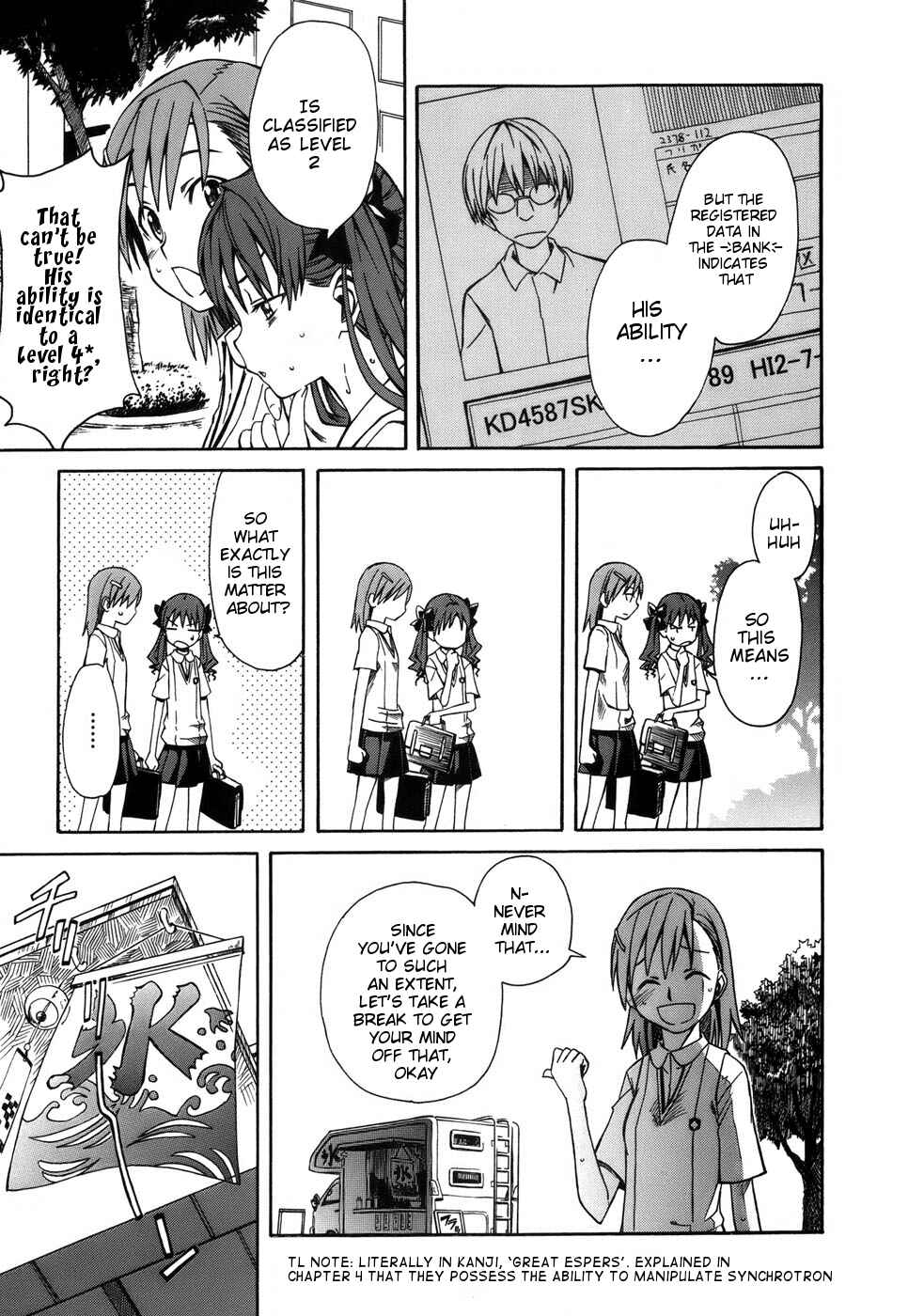 Page 5 Chapter 6 Toaru Majutsu no Index Gaiden - Toaru Kagaku no Railgun