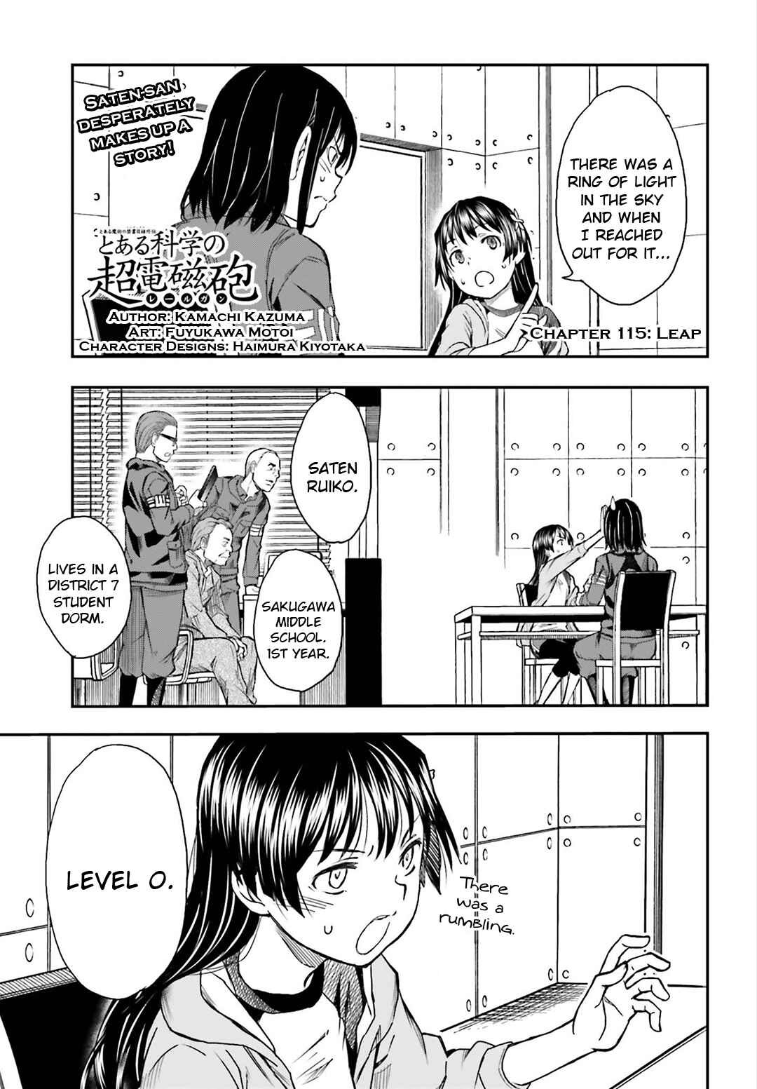 Page 1 Chapter 115 Toaru Majutsu no Index Gaiden - Toaru Kagaku no Railgun