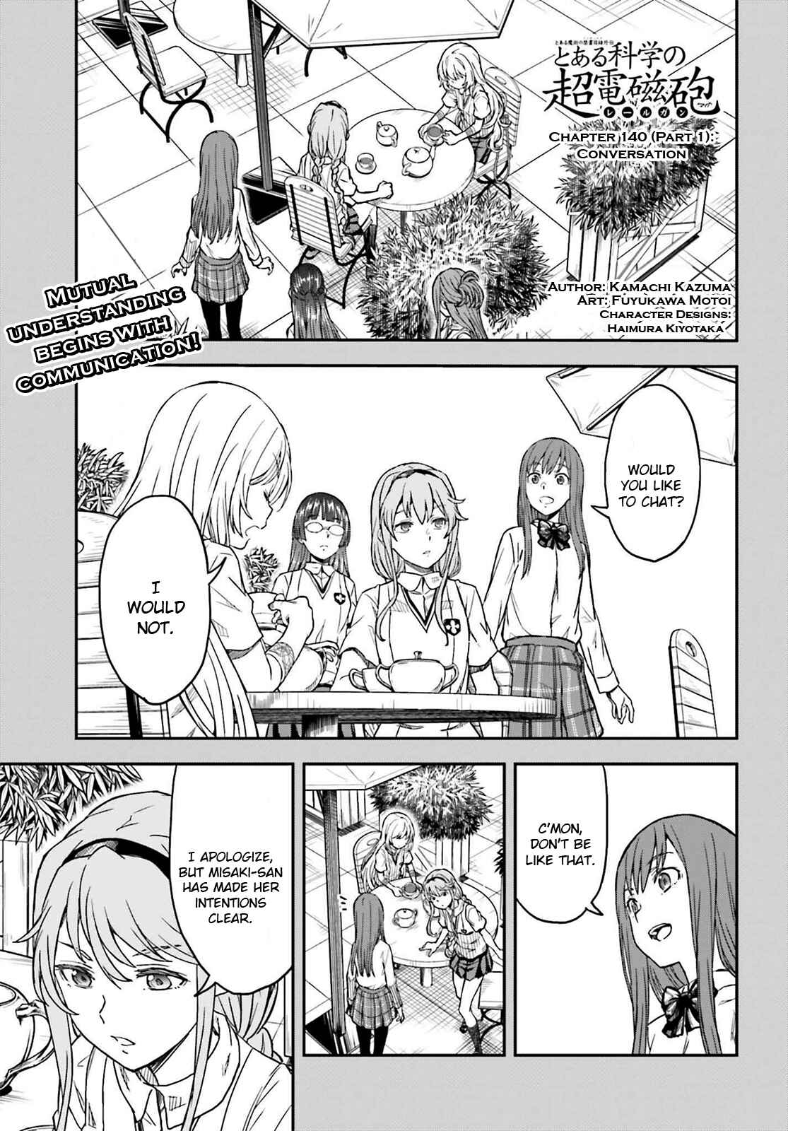 Page 1 Chapter 140.1 Toaru Majutsu no Index Gaiden - Toaru Kagaku no Railgun