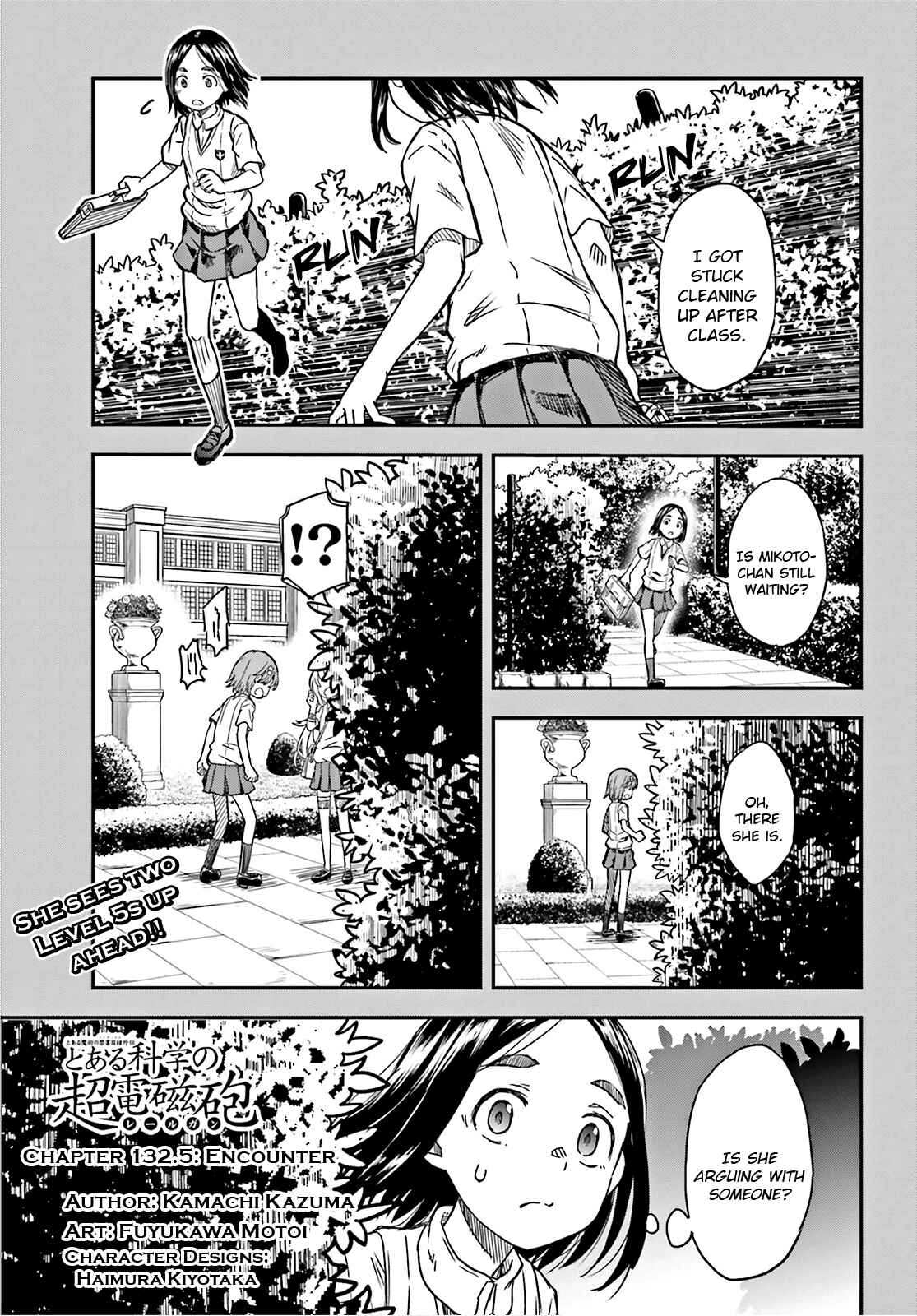 Page 1 Chapter 132.5 Toaru Majutsu no Index Gaiden - Toaru Kagaku no Railgun
