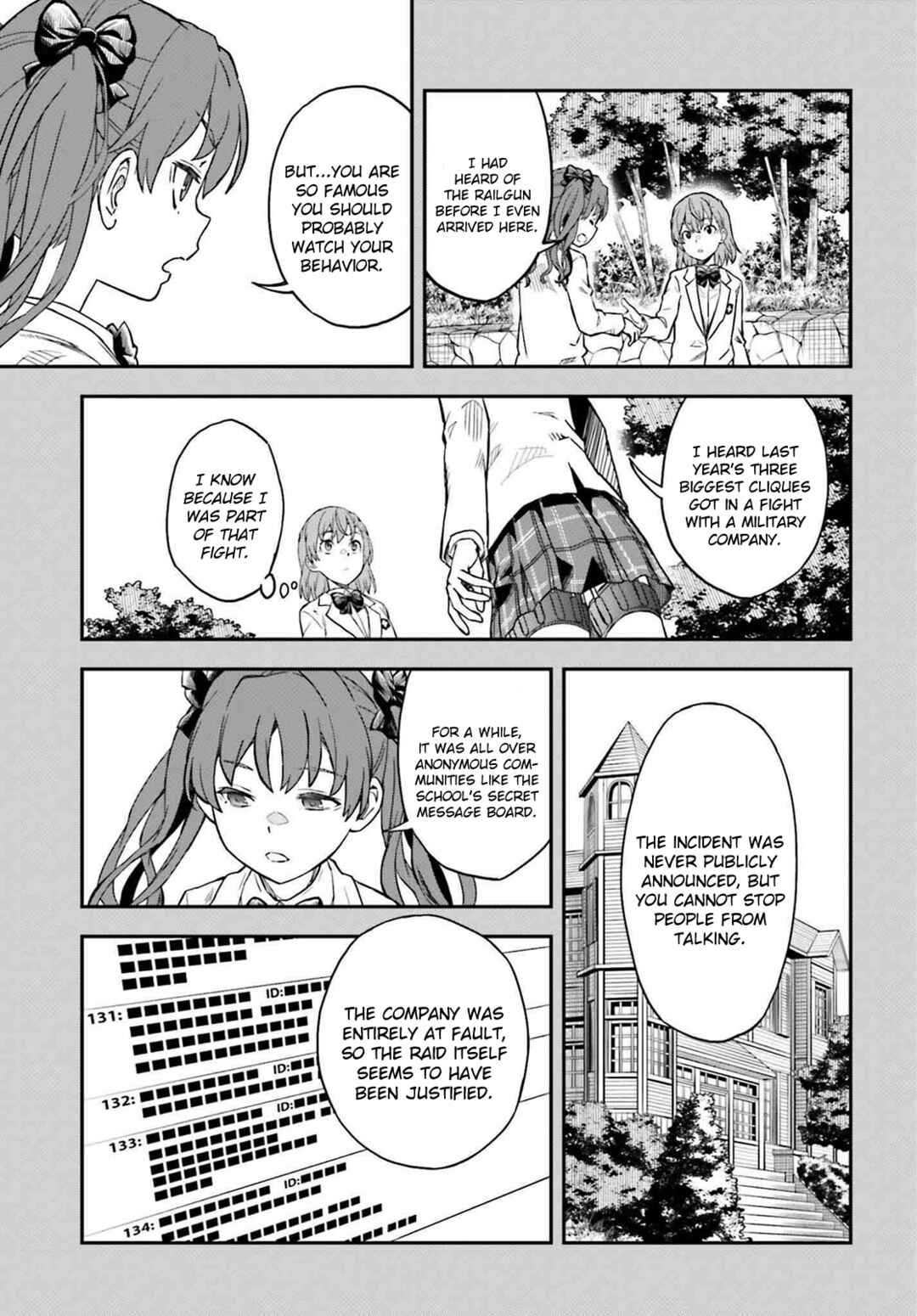 Page 15 Chapter 153 Toaru Majutsu no Index Gaiden - Toaru Kagaku no Railgun