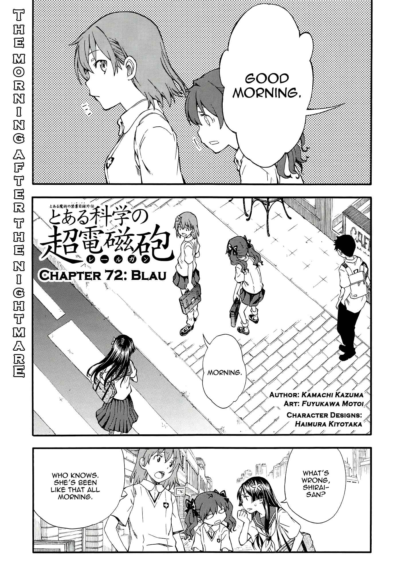 Page 1 Chapter 72 Toaru Majutsu no Index Gaiden - Toaru Kagaku no Railgun